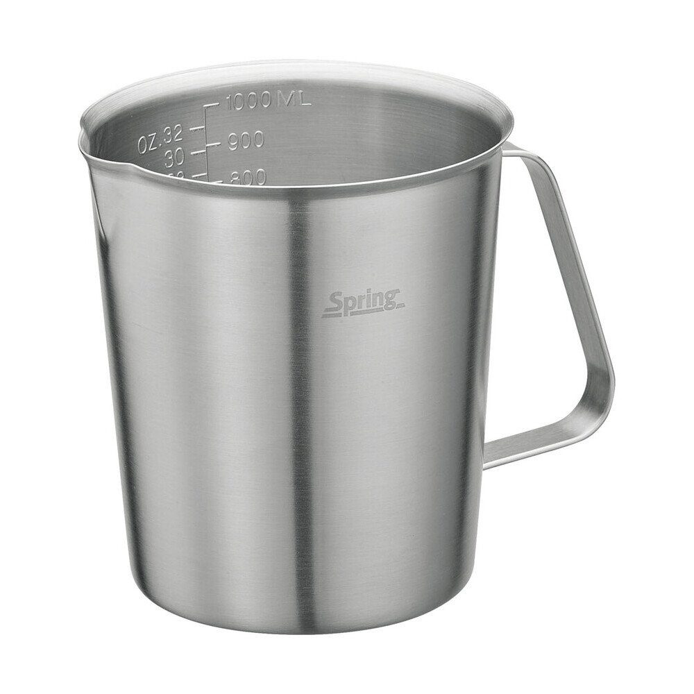 Spring Becher Messbecher 1,0 l Tools edelstahl, Edelstahl, 1l, Edelstahl, spülmaschinenfest, Induktion, alle Herdarten
