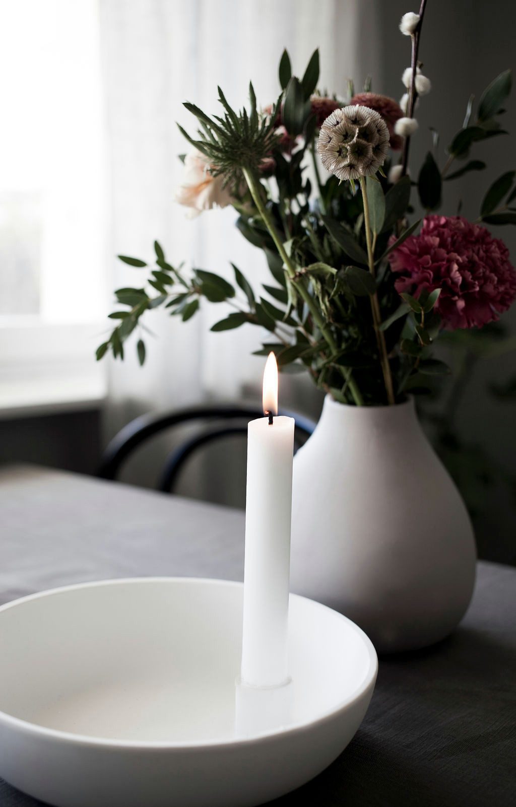 Storefactory Scandinavia Kerzenständer Kerzenhalter LIDATORP XL weiß, Ø 26x günstig online kaufen