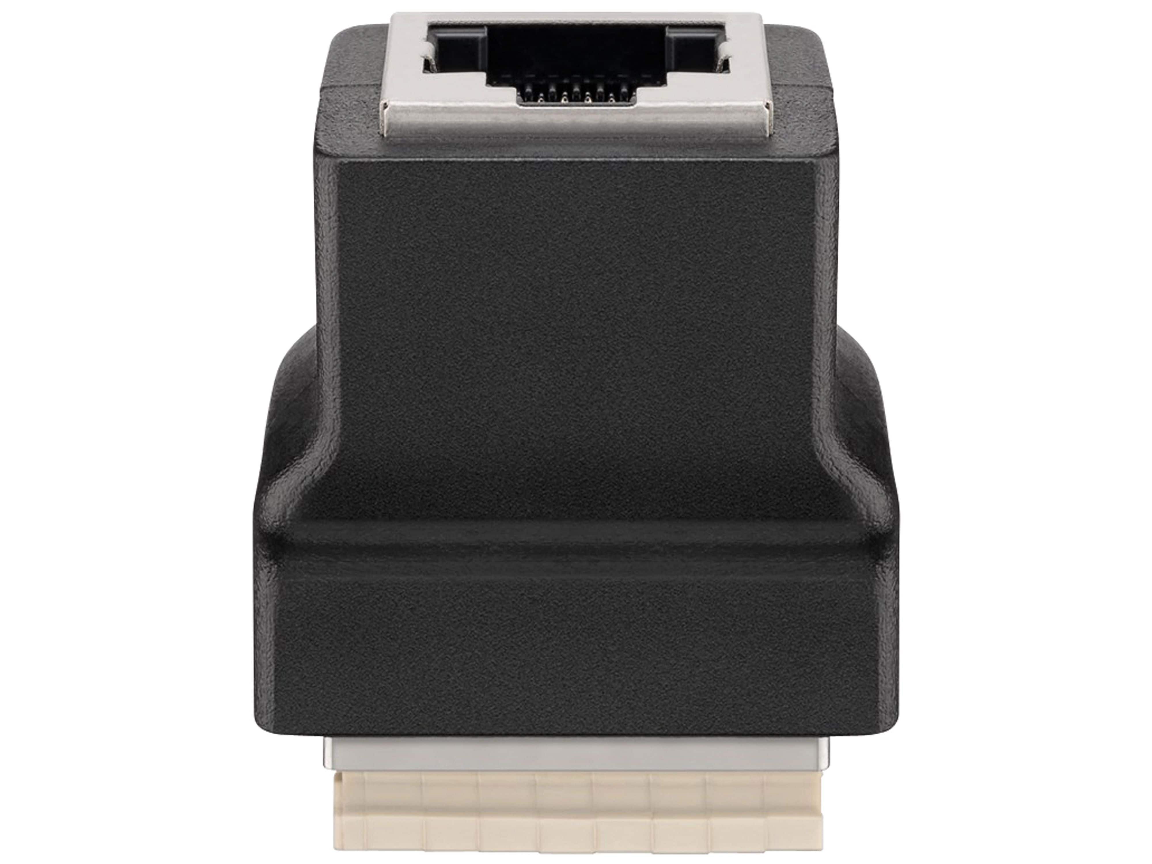 auf 8-pin Klemmen GOOBAY Terminal Goobay RJ45-Buchse Block 76737,