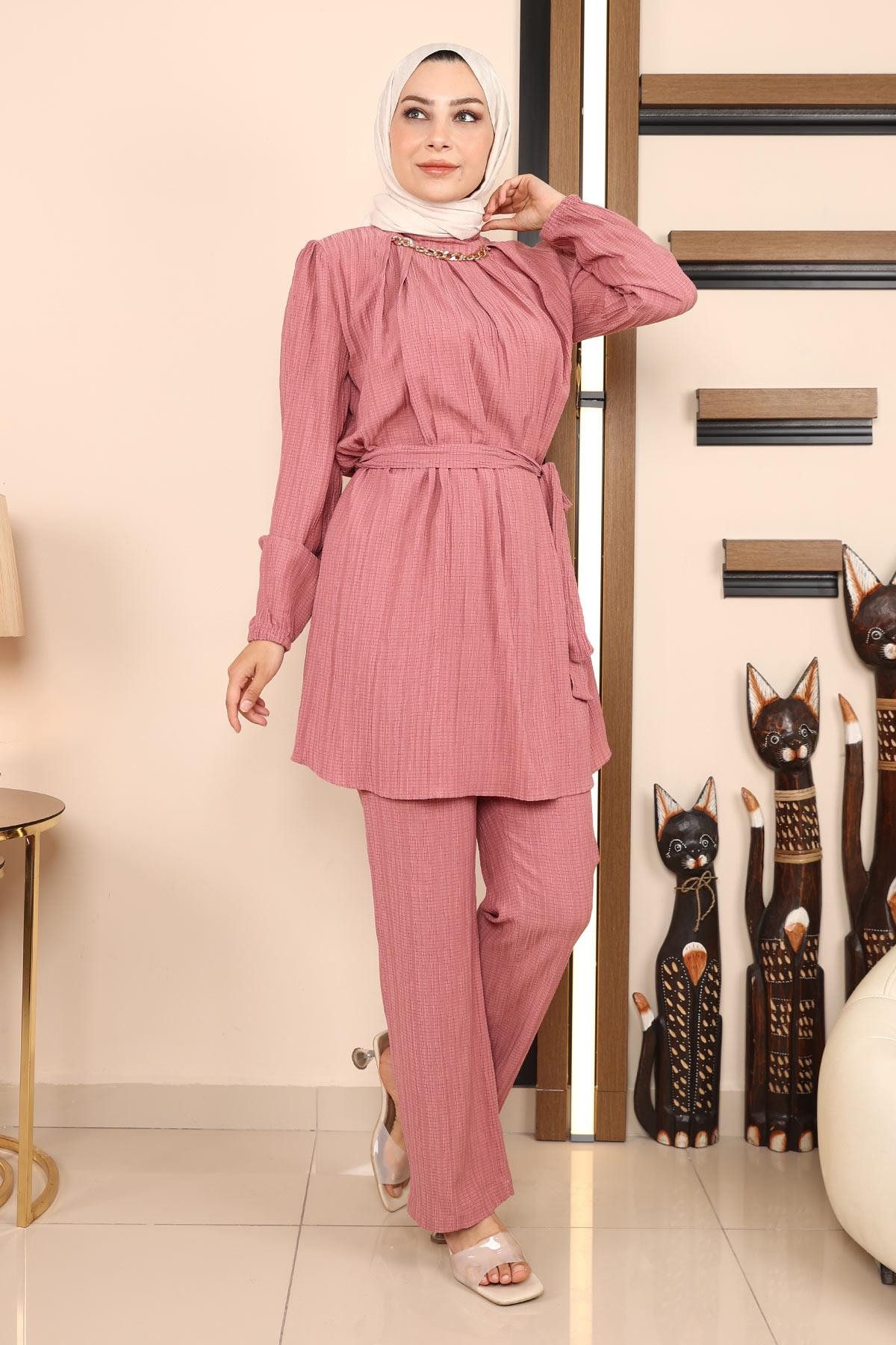 MODAMİHRAM Tunika Ketten Detail Anzug