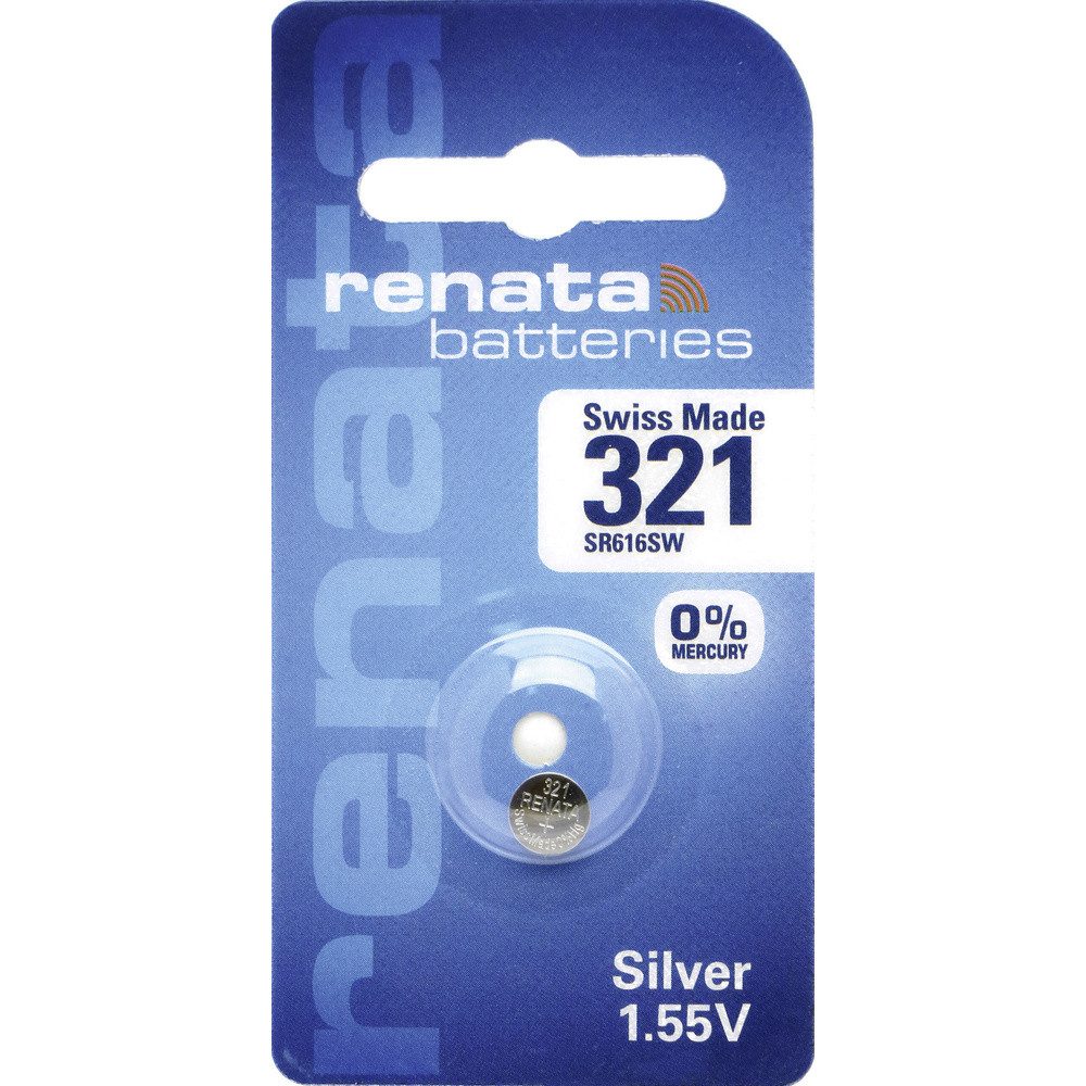 Renata Renata Knopfzelle 319 1.55 V 1 St. 21 mAh Silberoxid SR64 Knopfzelle