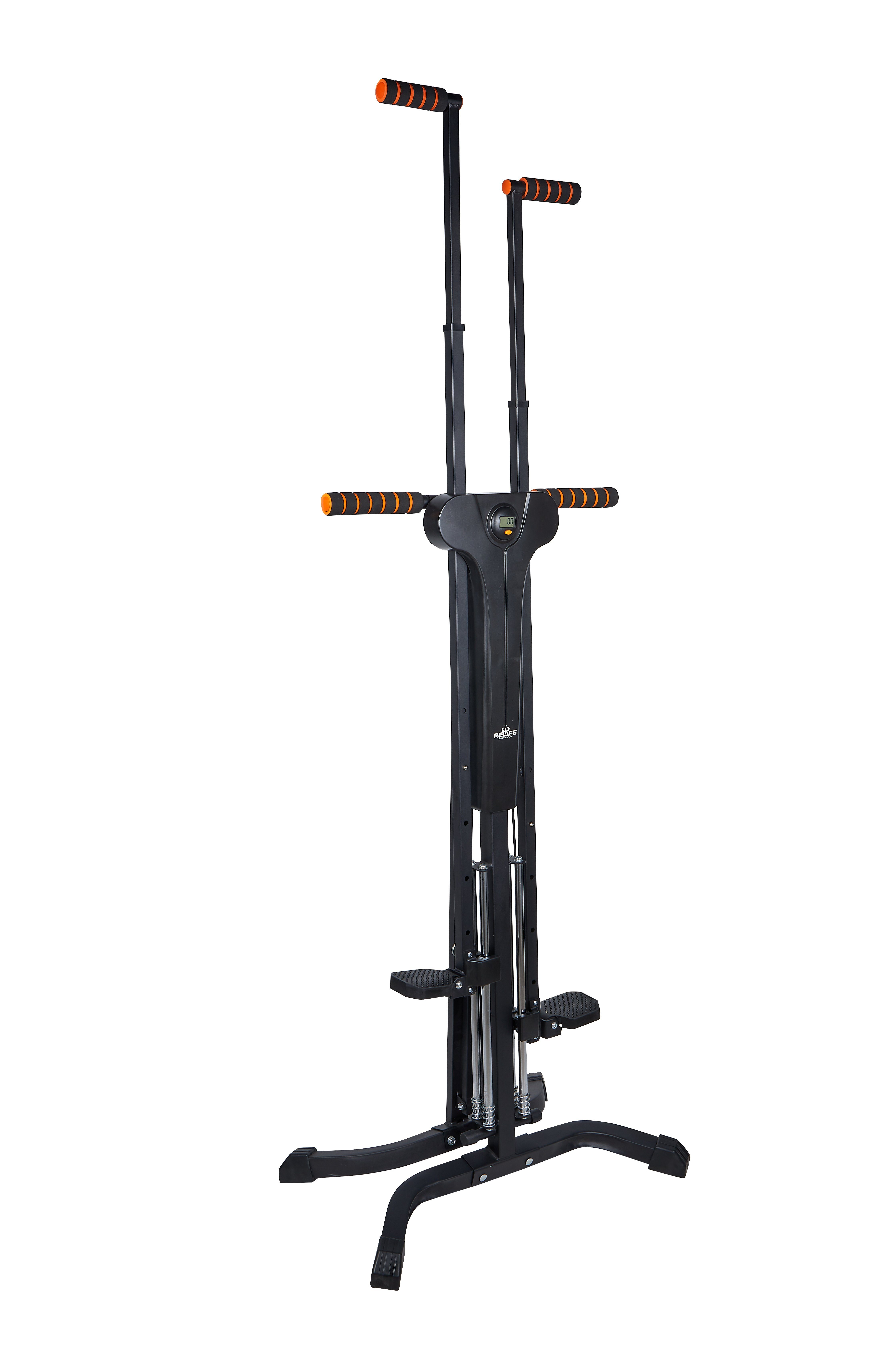 Technofit Kletter-Trainingsgerät TT1056 Vertical Variationsmöglichkeiten, Climber mit Klettergerät viele LCD Display Treppensteiger