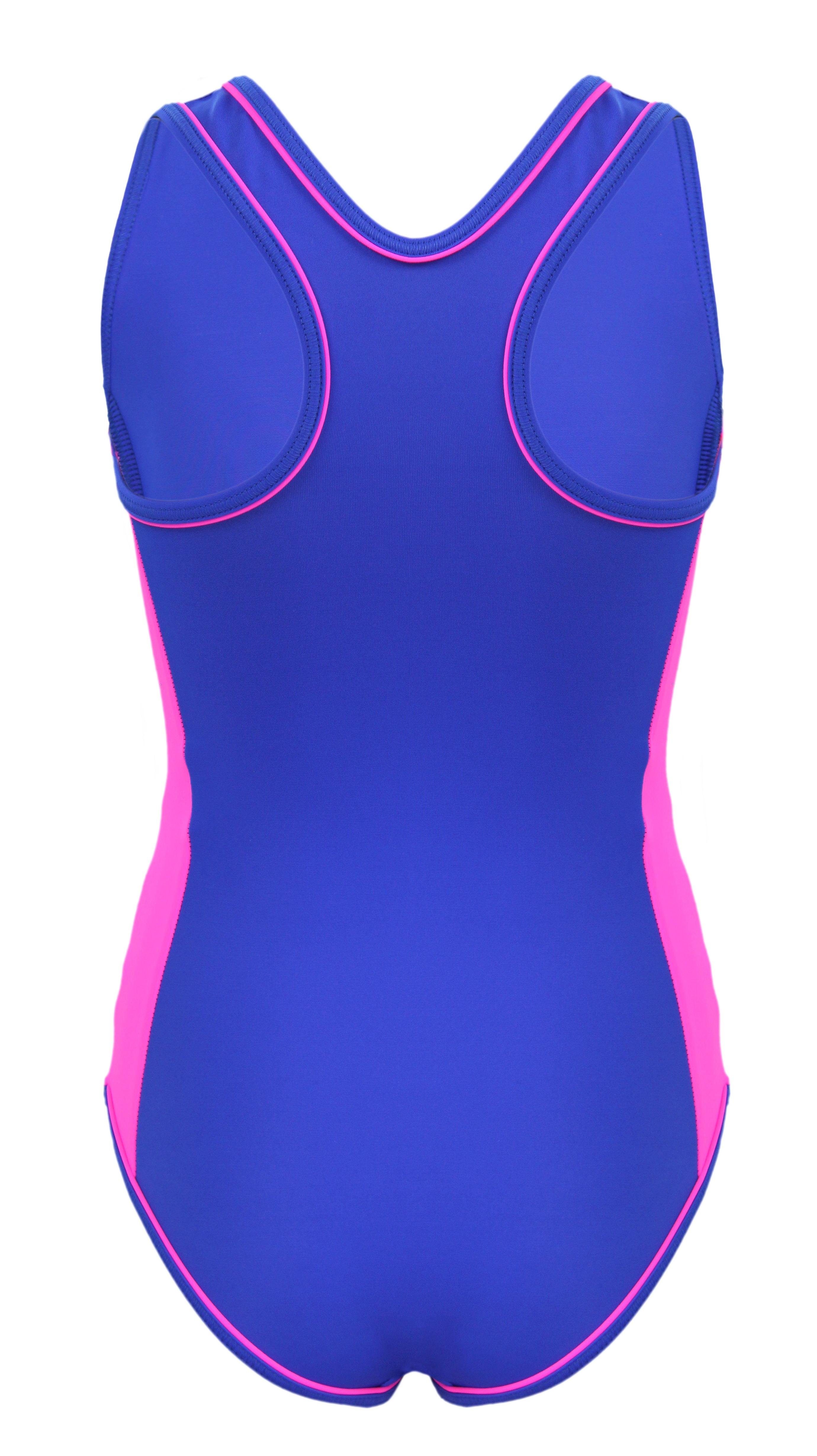 Aquarti Schwimmanzug Aquarti Mädchen Sportlich Racerback Schwimmanzug mit / Pink Badeanzug Violett
