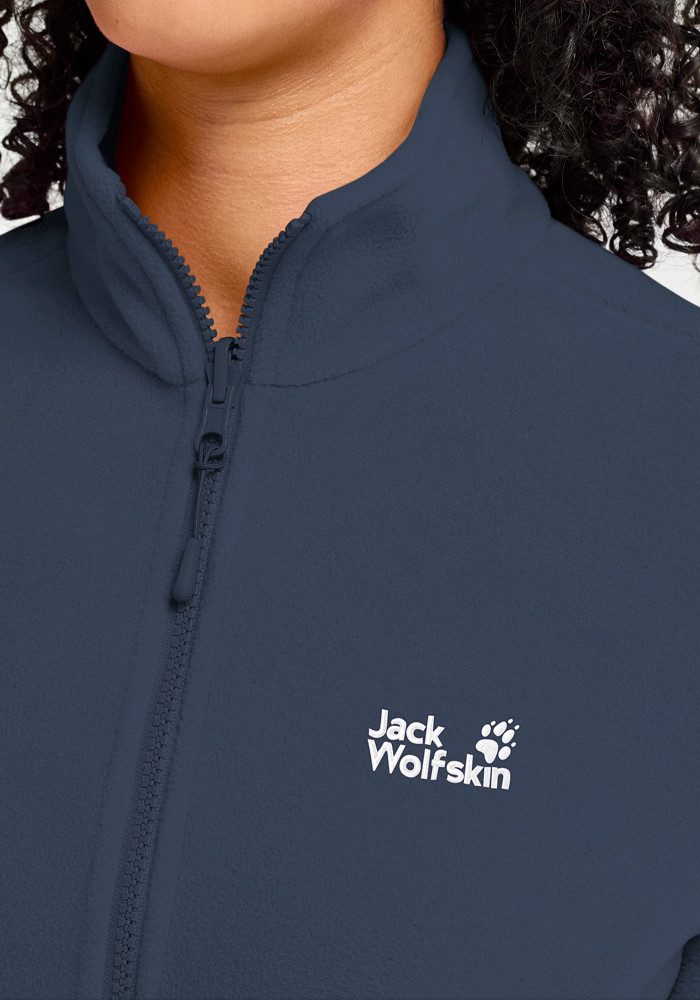Jack Wolfskin Fleecejacke TAUNUS 100 FZ W Winddicht, atmungsaktiv, Übergangsjacke