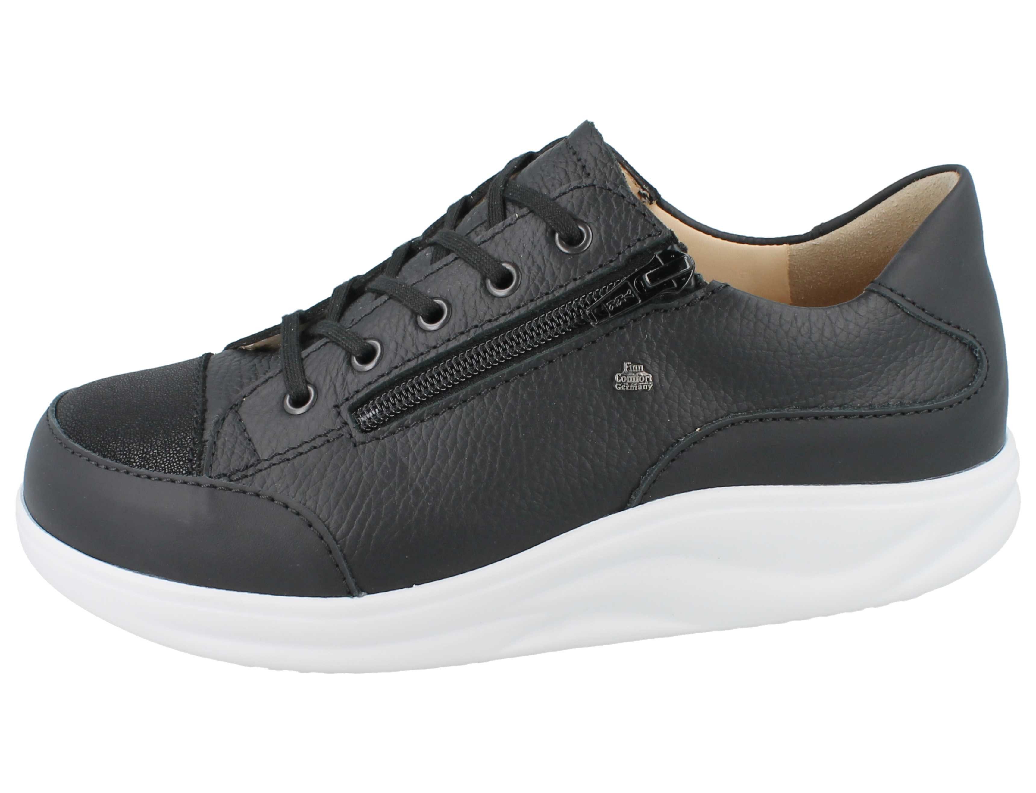 Finn Comfort FINN COMFORT FINNAMIC Hachiouji Damen Schnürschuhe schwarz black Schnürschuh Wechselfußbett