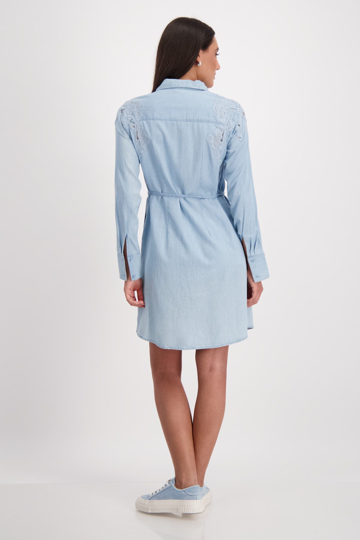 Monari Jeanskleid mit Bindegürtel