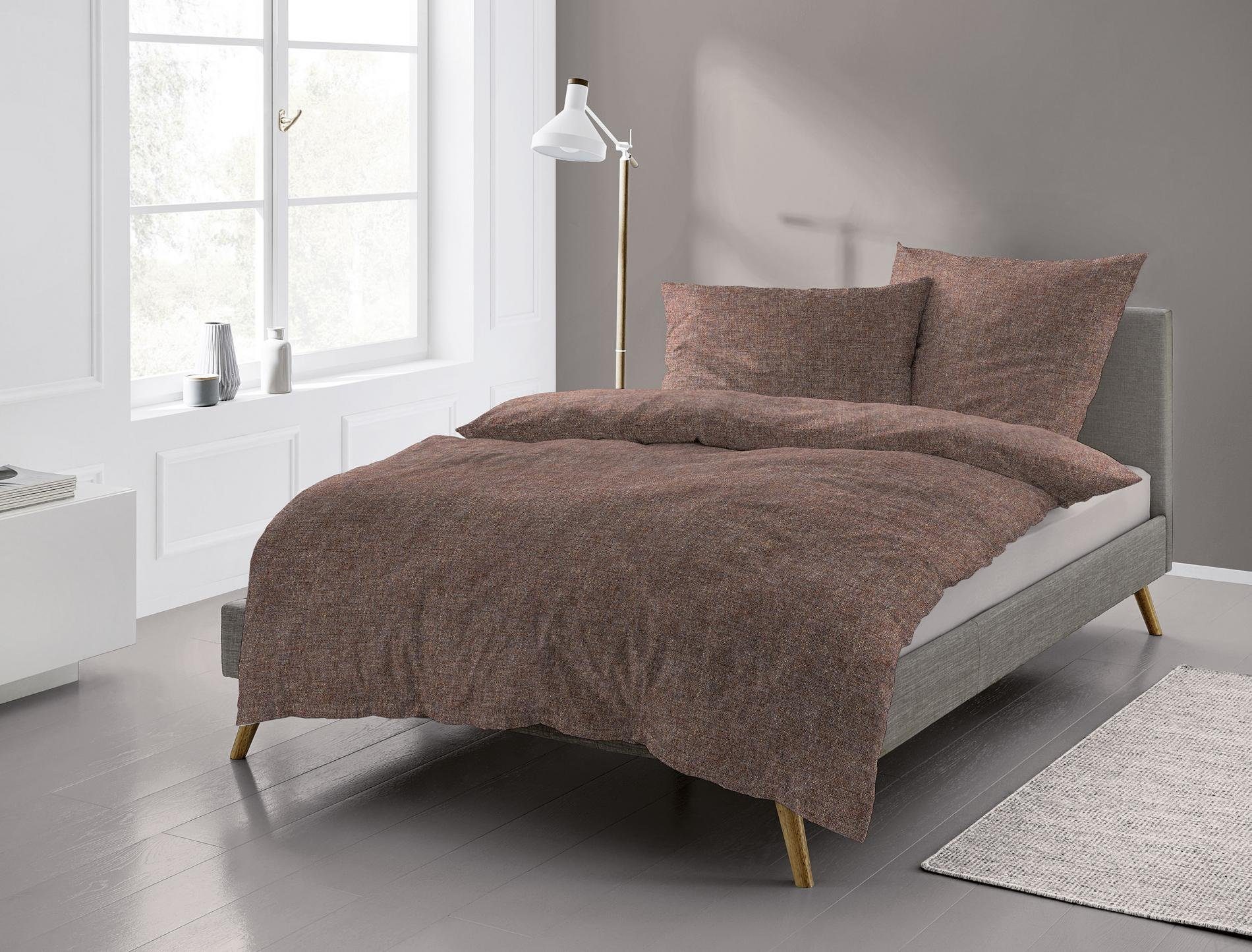 Irisette Bettwäsche Mink 8835, Biber, 3 günstig online kaufen