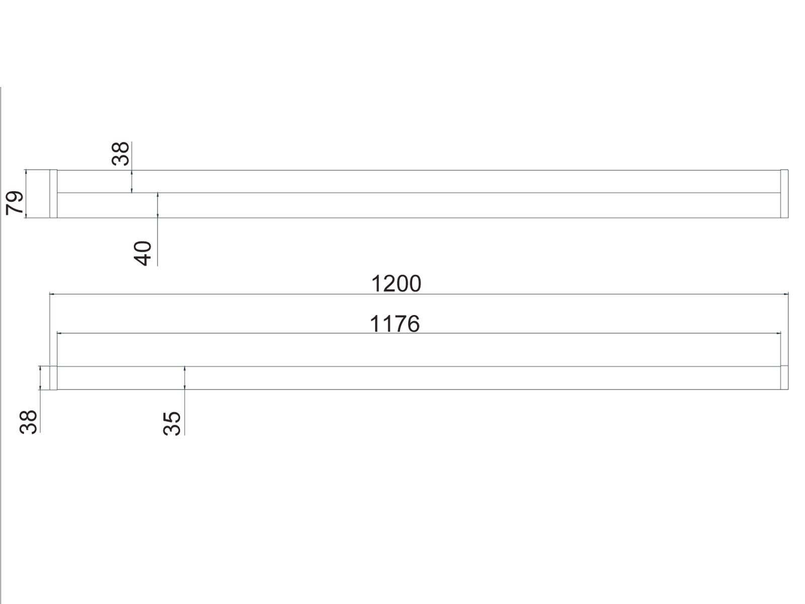 Spiegelleuchte, / 2er 120cm Weiß LED integriert, & Wand-leuchten fest B Set Große Silber Badezimmerlampen Warmweiß, meineWunschleuchte LED Badlampen, Chrom