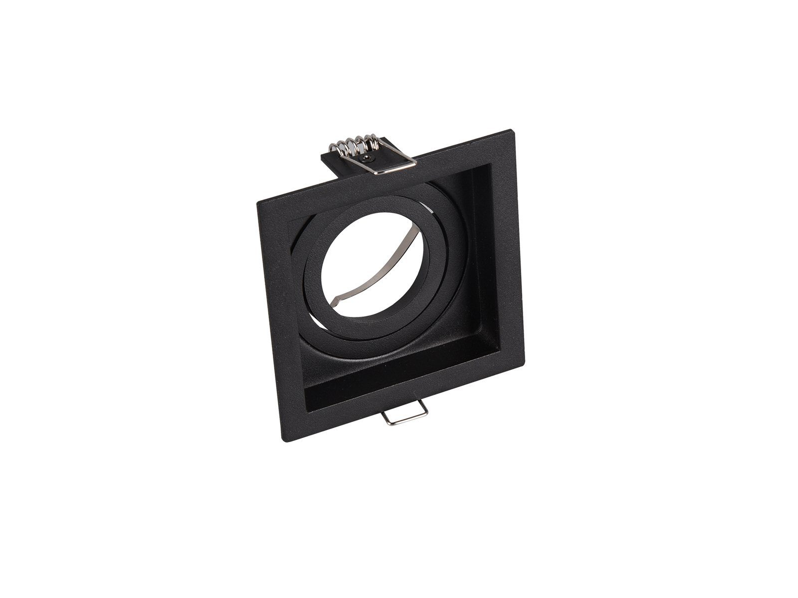 TRIO Leuchten LED Einbaustrahler, Dimmfunktion, LED wechselbar, Warmweiß, Deckenspot-s Einbau Bürobeleuchtung Deckeneinbauleuchten Schwarz, Ø9cm