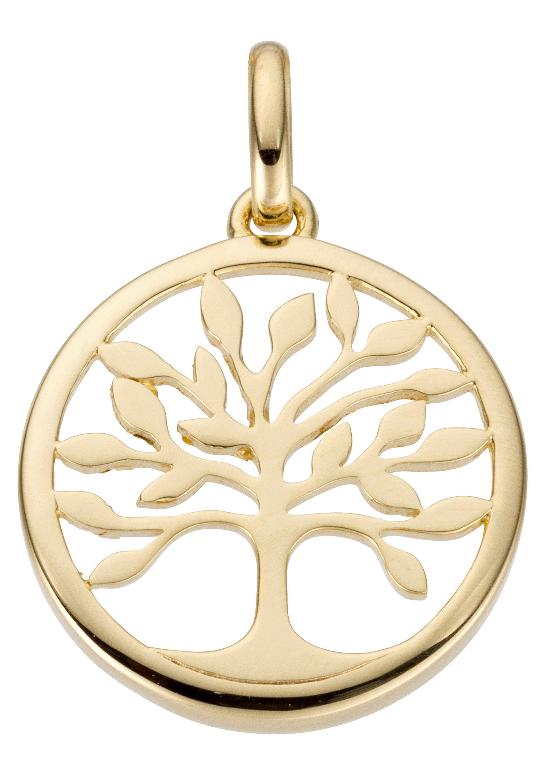 JOBO Kettenanhänger Anhänger Baum, 585 Gold günstig online kaufen