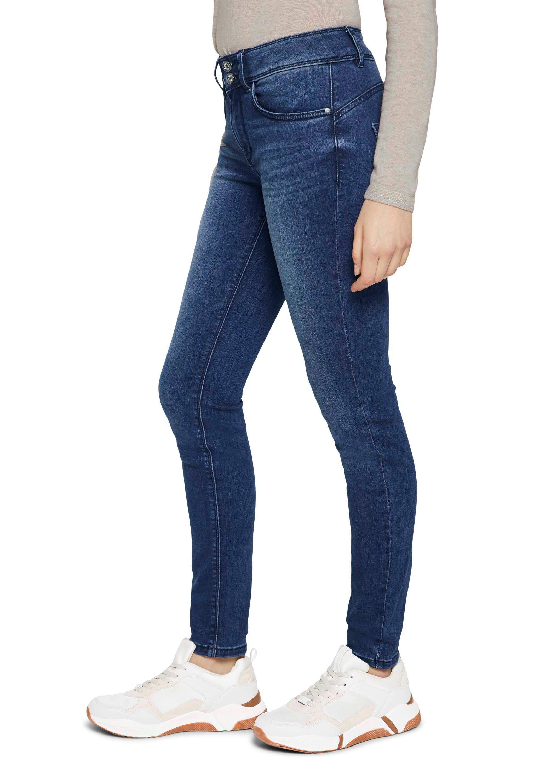 TOM TAILOR Skinny-fit-Jeans Alexa Skinny mit Doppelknopf-Verschluss
