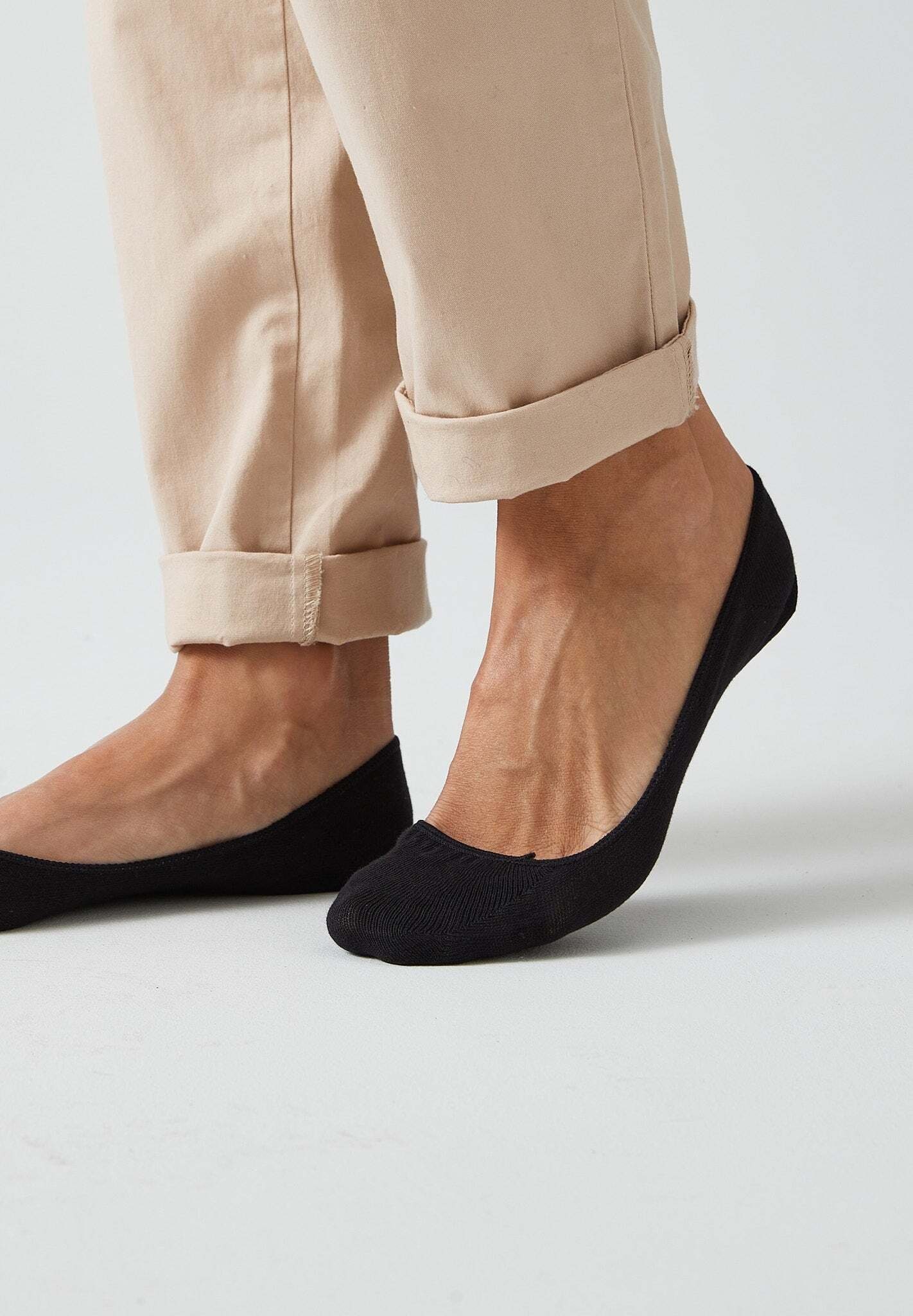 SNOCKS Füßlinge Loafer Socken Ballerina Socken (6-Paar) aus Bio-Baumwolle, perfekt für Ballerinas