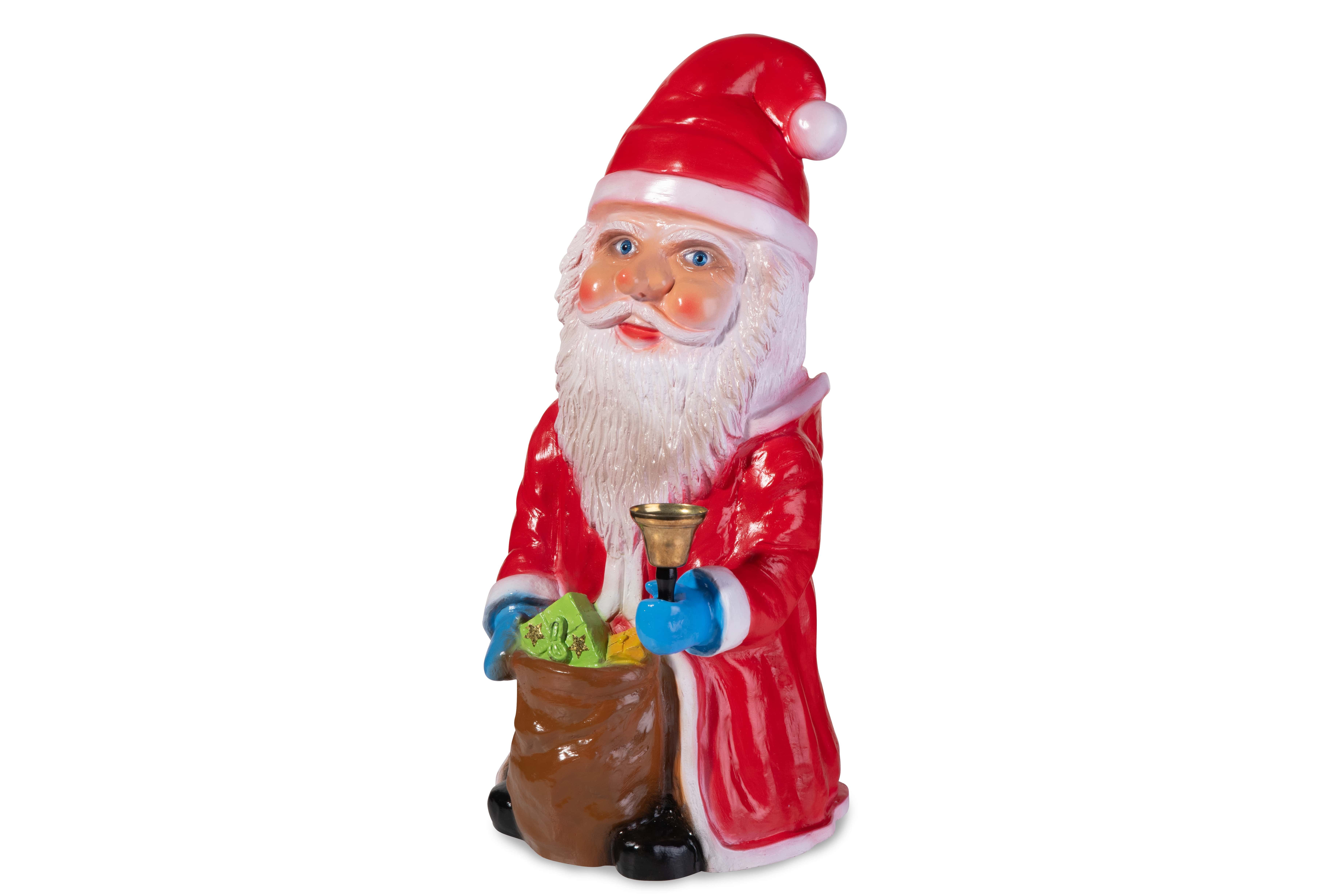 Trades4Sale Dekofigur Weihnachtsmann mit Flackerbirne und Echtheitszertifikat | Dekofiguren
