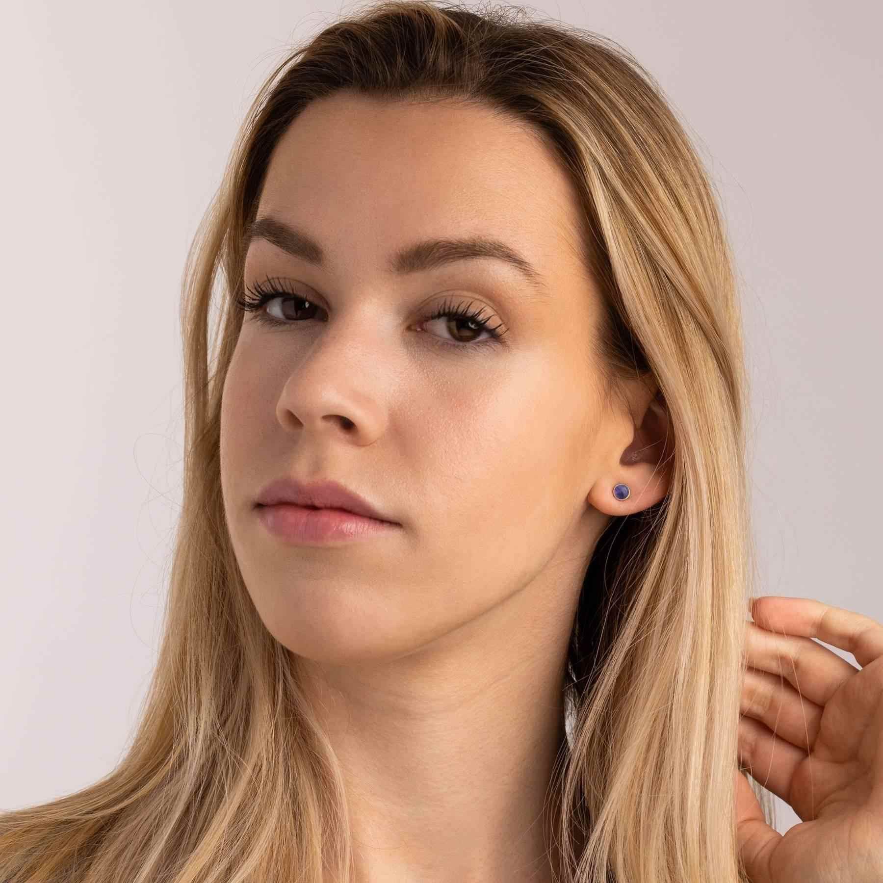 mantraroma Paar Ohrstecker SAMA rund klein aus 925 Silber mit Amethyst (Paa günstig online kaufen