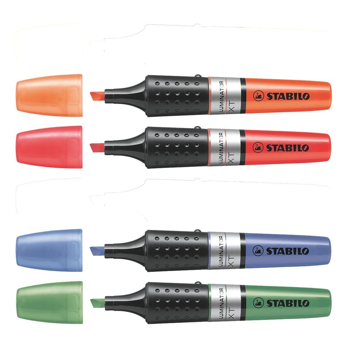 STABILO grün, blau, rot, orange, Marker langlebige Luminator®, Textmarker (6-tlg), gelb, rosa