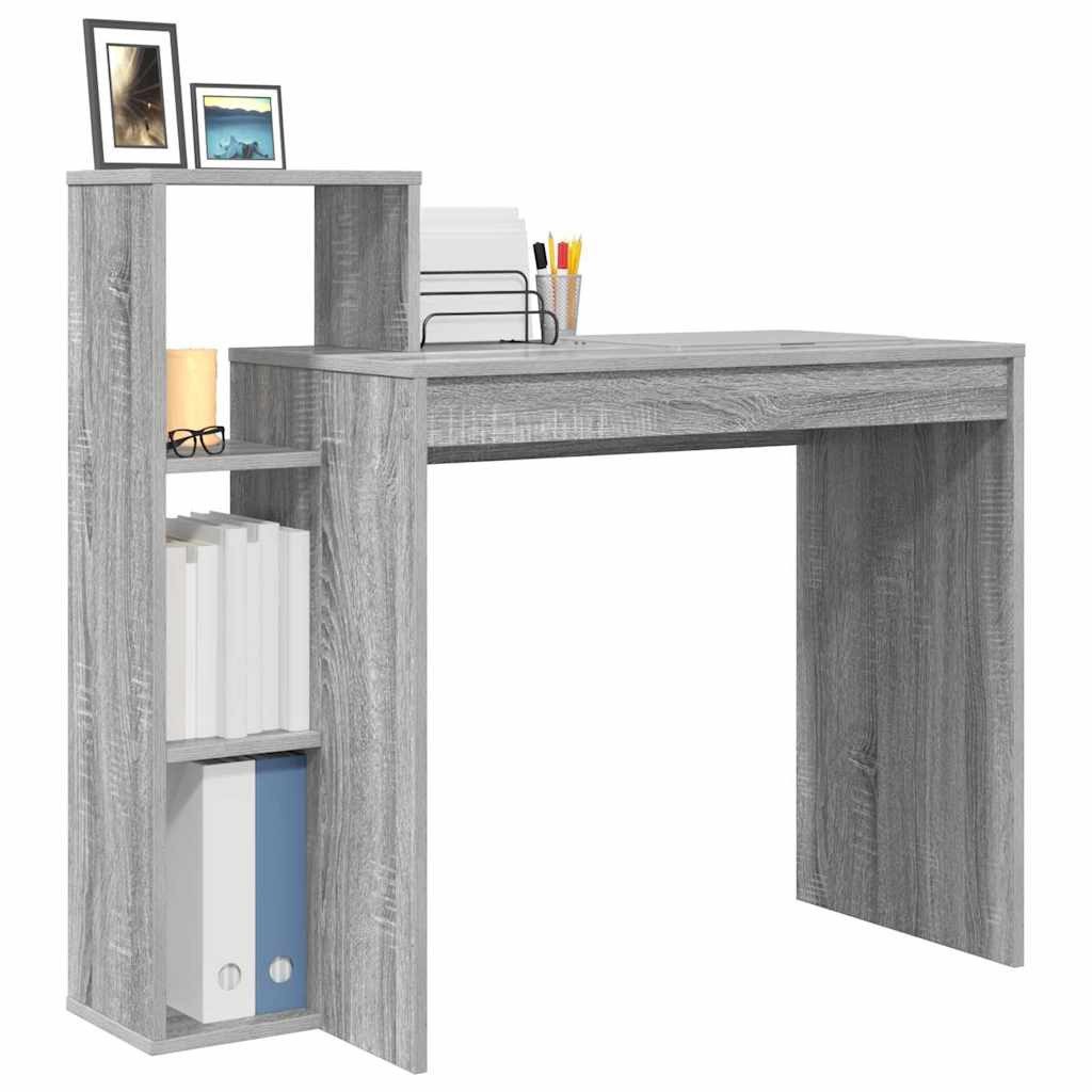 vidaXL Schreibtisch Schreibtisch Grau Sonoma 100 günstig online kaufen