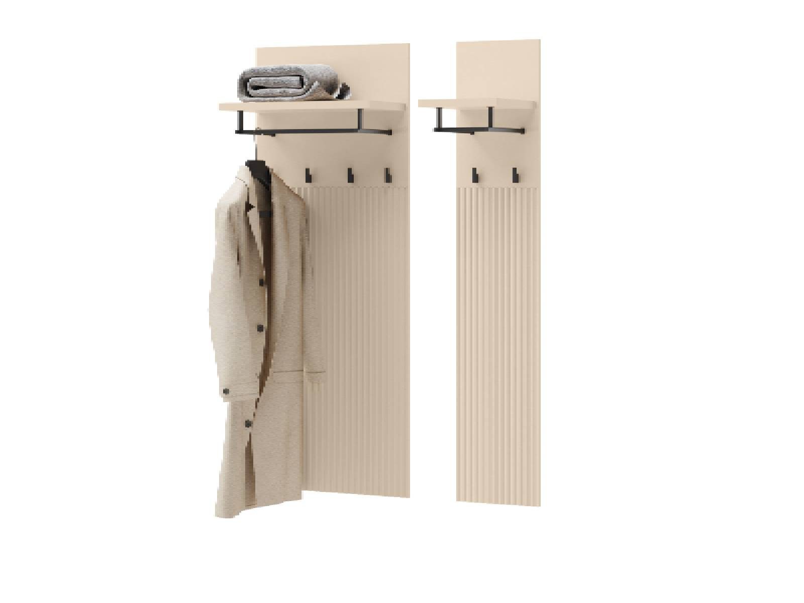 yourhouse24 Крючок для одежды Garderobenpaneel TREND TG-06 mit Ablage, Sandbeige