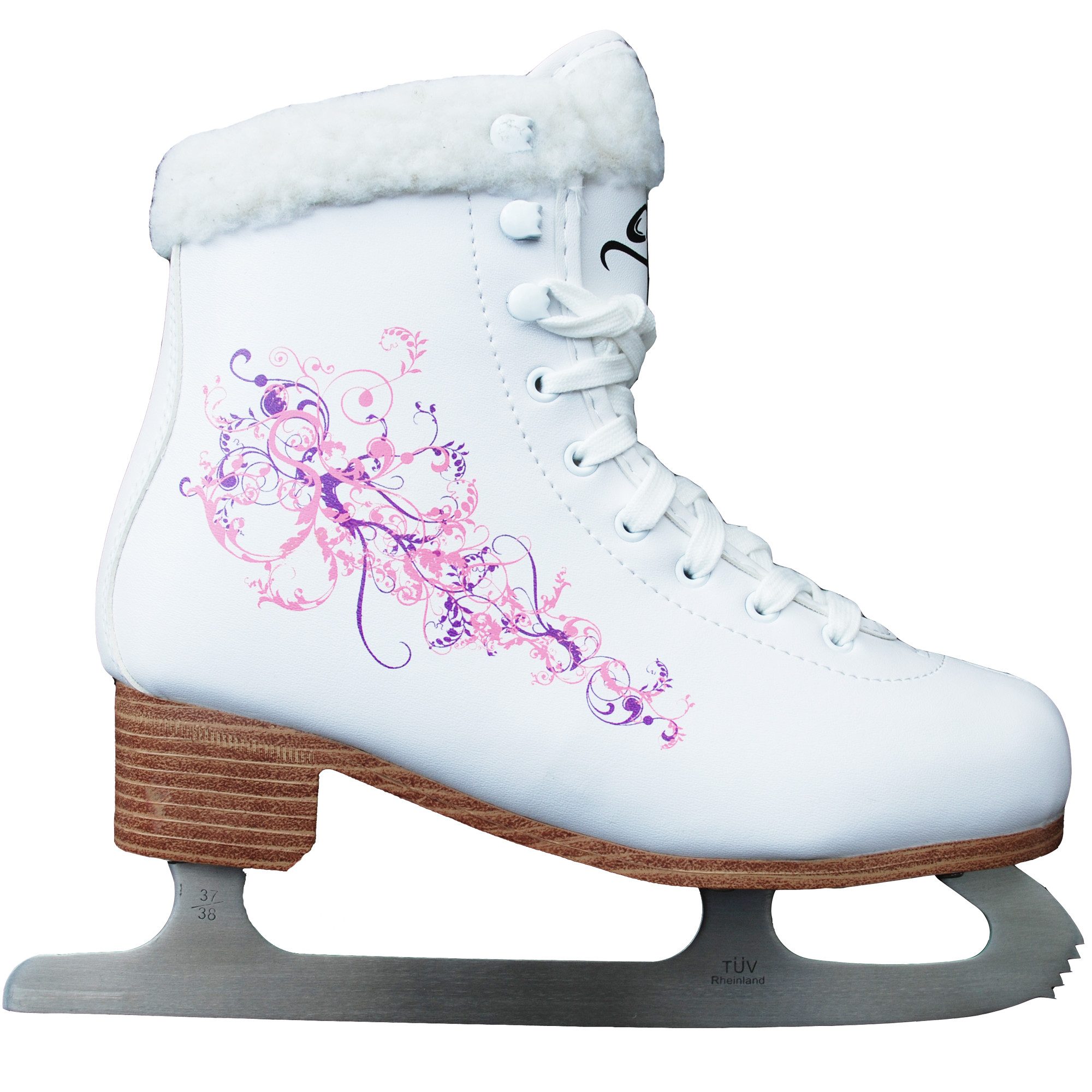 Cox Swain Schlittschuhe Figur Schlittschuhe Flower2, Stabile Kinderschlittschuhe