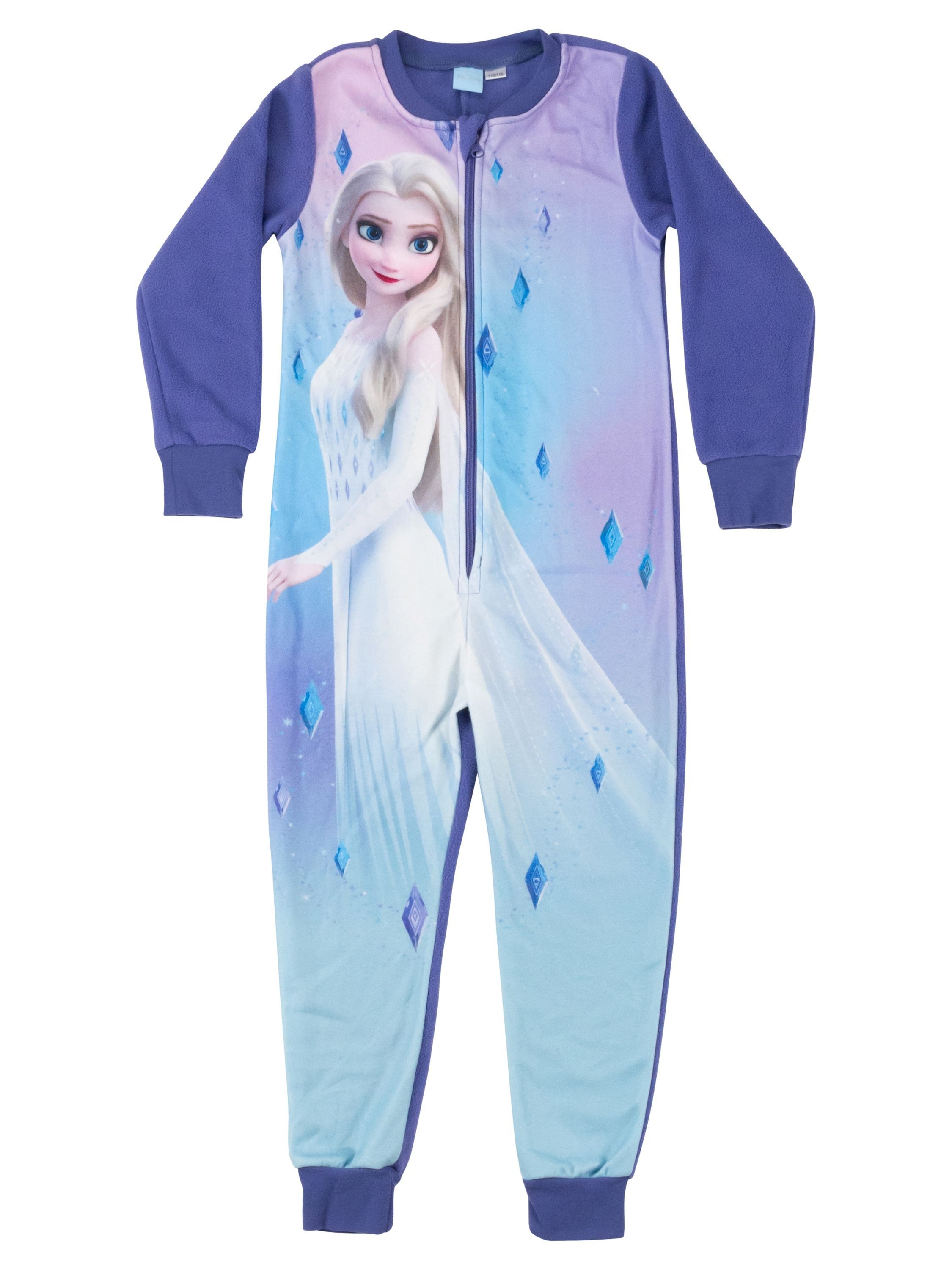 Jumpsuit Disney Die Eiskönigin Jumpsuit Elsa Frozen Overall Pyjama Schlafanzug