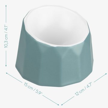 Navaris Napf Design Futternapf aus Keramik - erhöht - rutschfest - für Katze/Hund