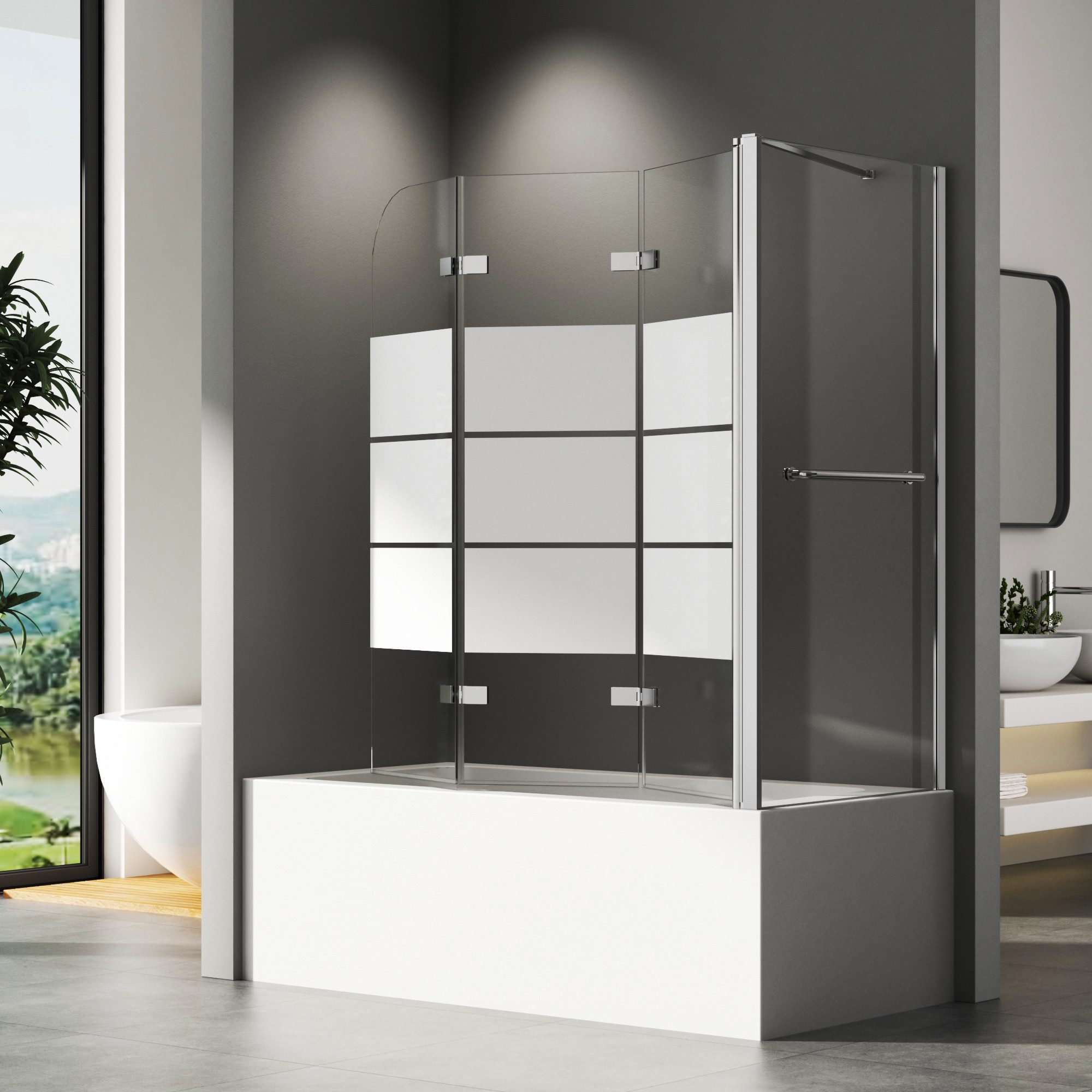Hopibath Duschwand für badewanne faltbar Badewannenaufsatz günstig online kaufen