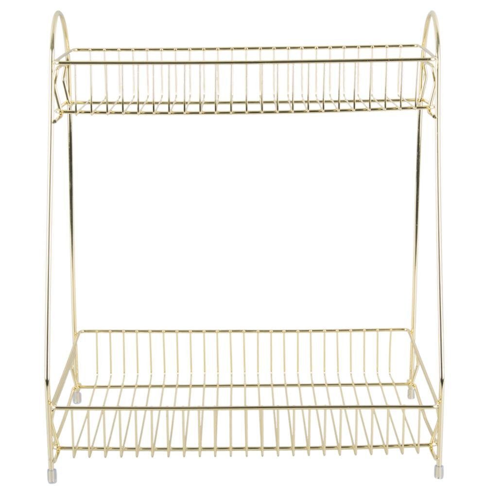 Present Time Regal Küchenregal Kitchen Rack Tidy Gold günstig online kaufen