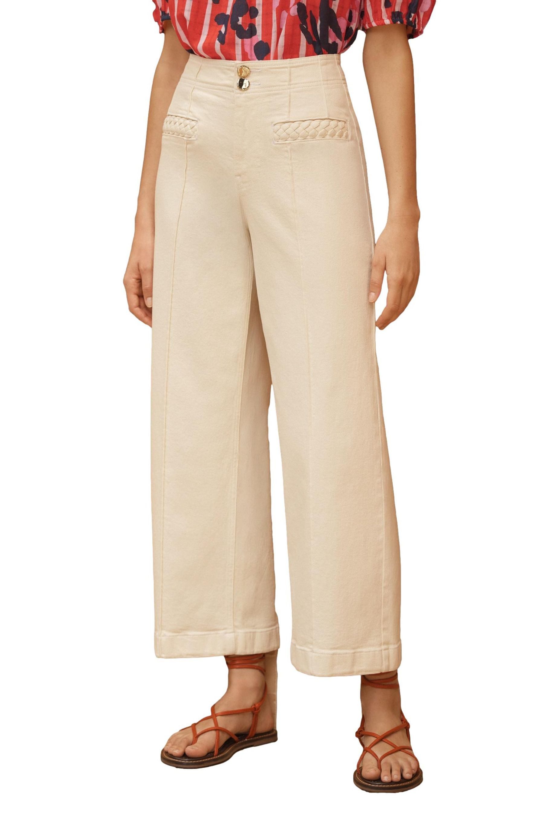 Weite Jeans Love & Roses Hose mit weitem Bein