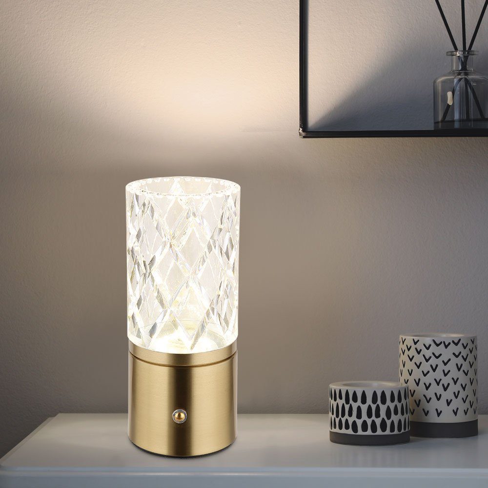 [Niedrigster Preis und höchste Qualität] Globo LED Tischleuchte, LED Messing Tischleuchte Lampe Nachttischlampe Beistelllampe