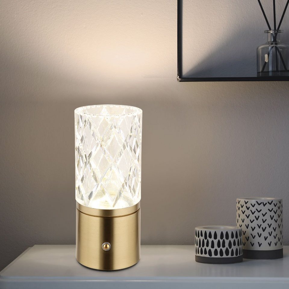 Globo LED Tischleuchte, Tischleuchte Nachttischlampe Beistelllampe Messing  Lampe LED | Tischlampen