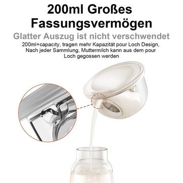 Welikera Elektrische Milchpumpe Tragbare Milchpumpe,200 ml,3 Modi,9 Gänge,Schutz der Privatsphäre