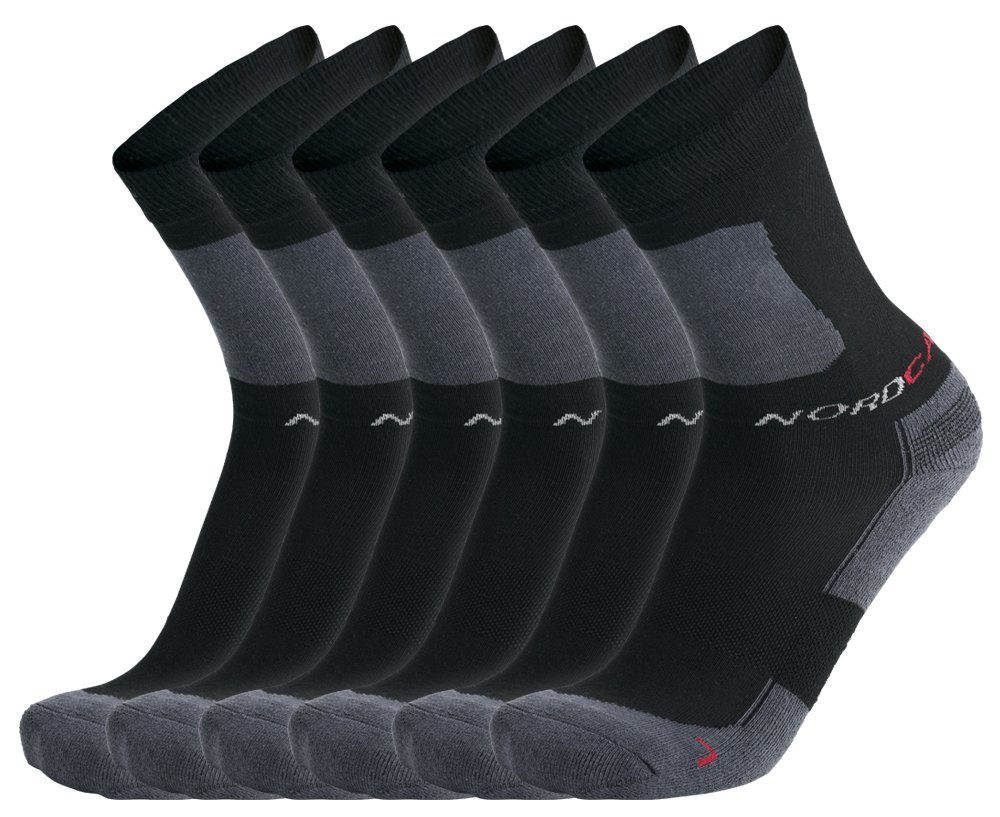 Nordcap Sportsocken (Set, 6-Paar) mit zahlreichen funktionellen Zonen günstig online kaufen