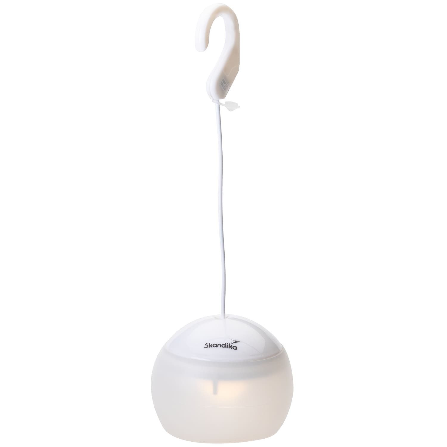 Skandika LED Gartenleuchte Campinglampe Tufjord, aufladbar, Zeltlampe, hängend, 3 Lichtmodi, 180 - 200 Lumen, 3000 K Warmweiß, Akku 2000 mAh, Micro-USB Anschluss