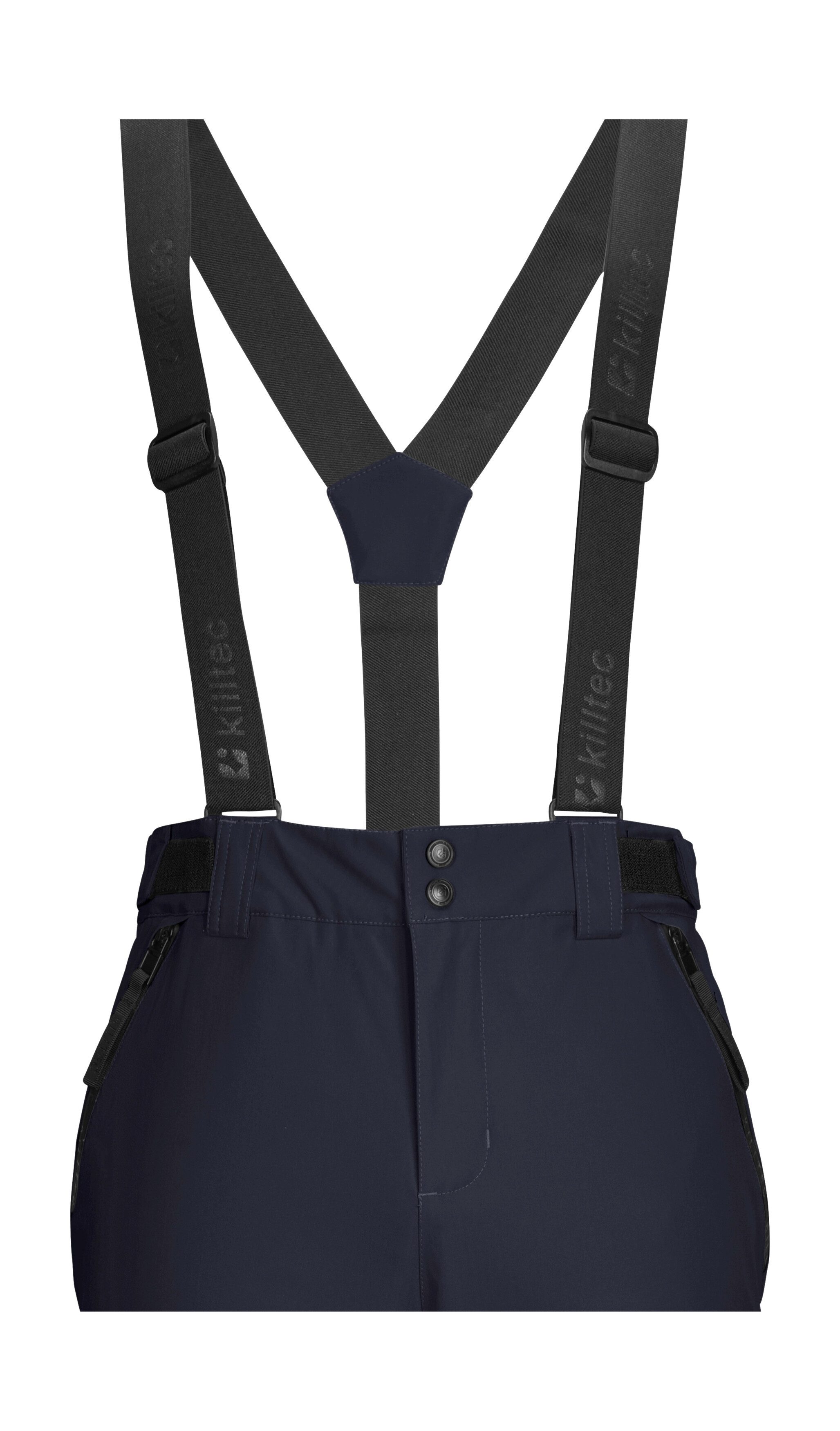 Killtec Skihose KSW 83 MN SKI PNTS Wasserdichte Skihose mit abnehmbaren Trägern und Schneefängen