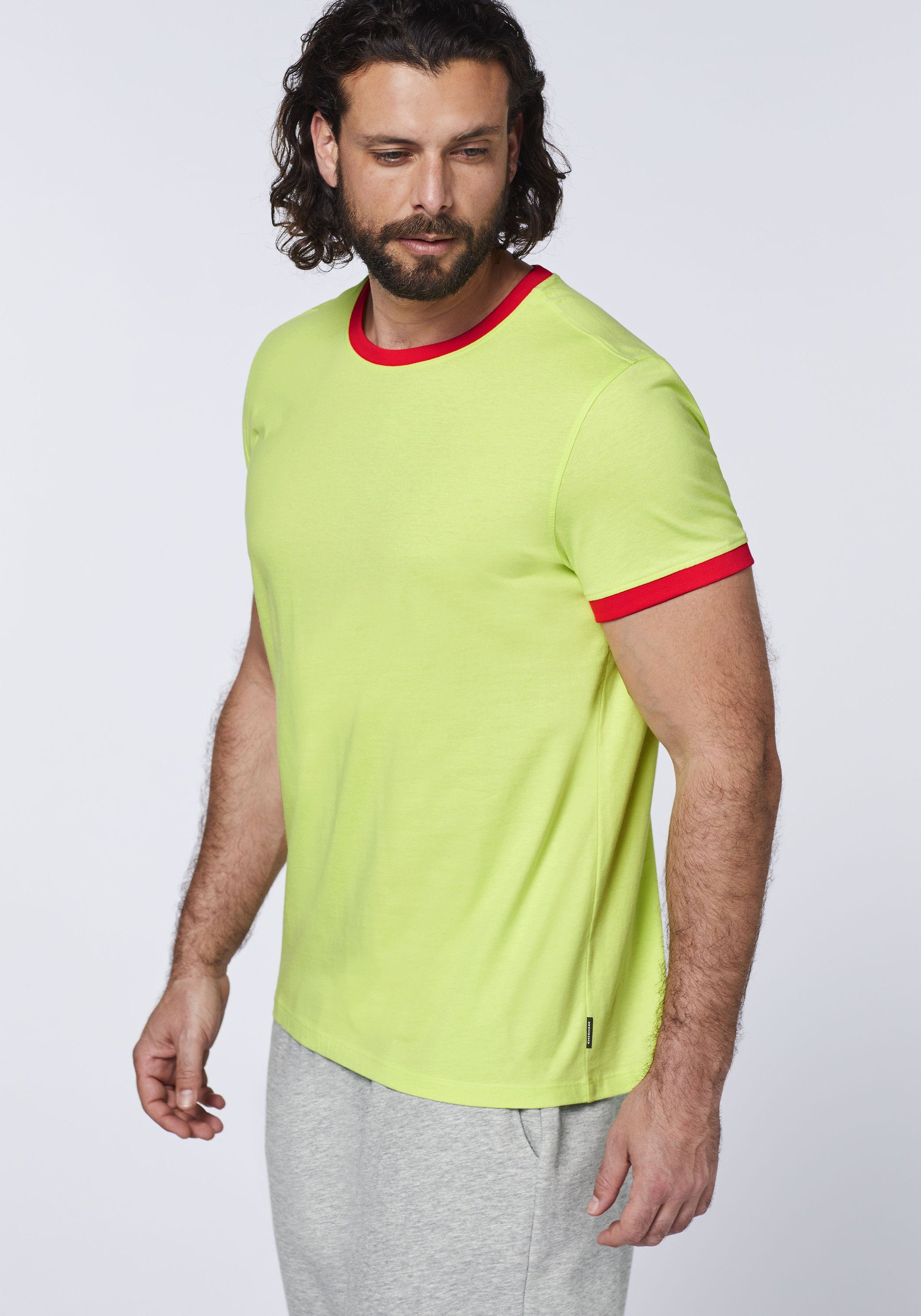 mit Sharp Shirt Chiemsee 1 aus Jersey Label-Print Green Print-Shirt 13-0535