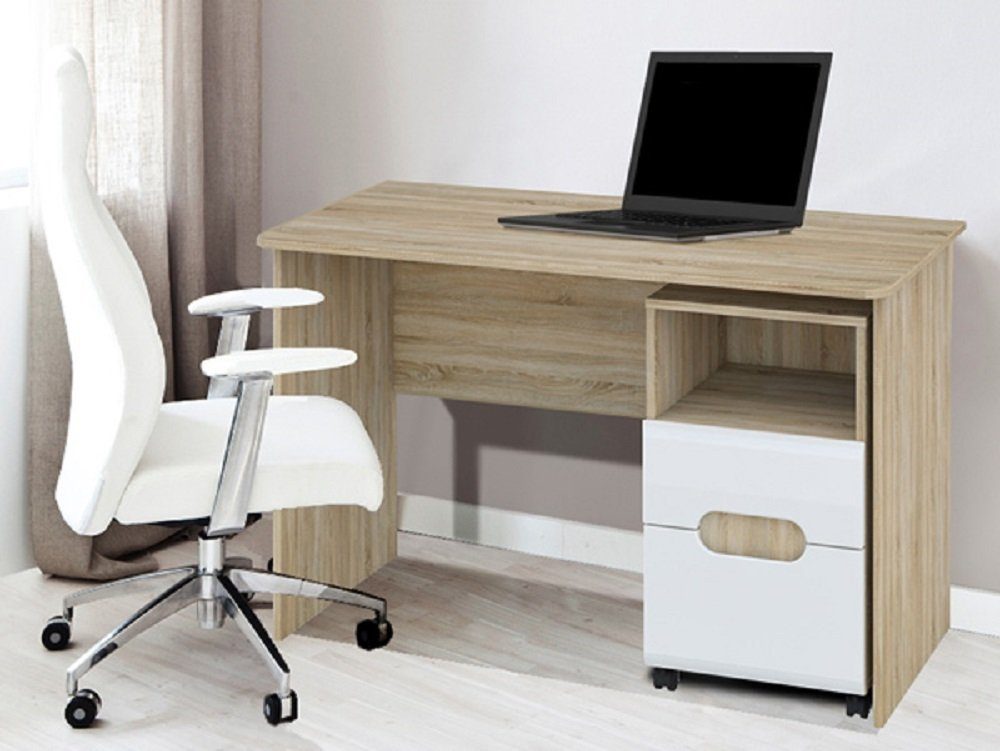 Rollcontainer Feldmann-Wohnen Computertisch), LEONARDO mit (PC-Tisch, Schreibtisch