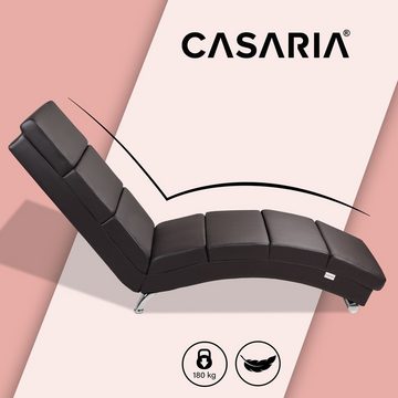 Casaria Relaxliege London, 1 Teile, XXL 186x89x55cm Ergonomisch Kunstleder Gepolstert 180kg Belastbarkeit