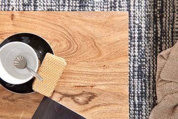 KADIMA DESIGN Couchtisch Kaffeetisch aus Akazienholz & Metallbeinen, handgefertigt