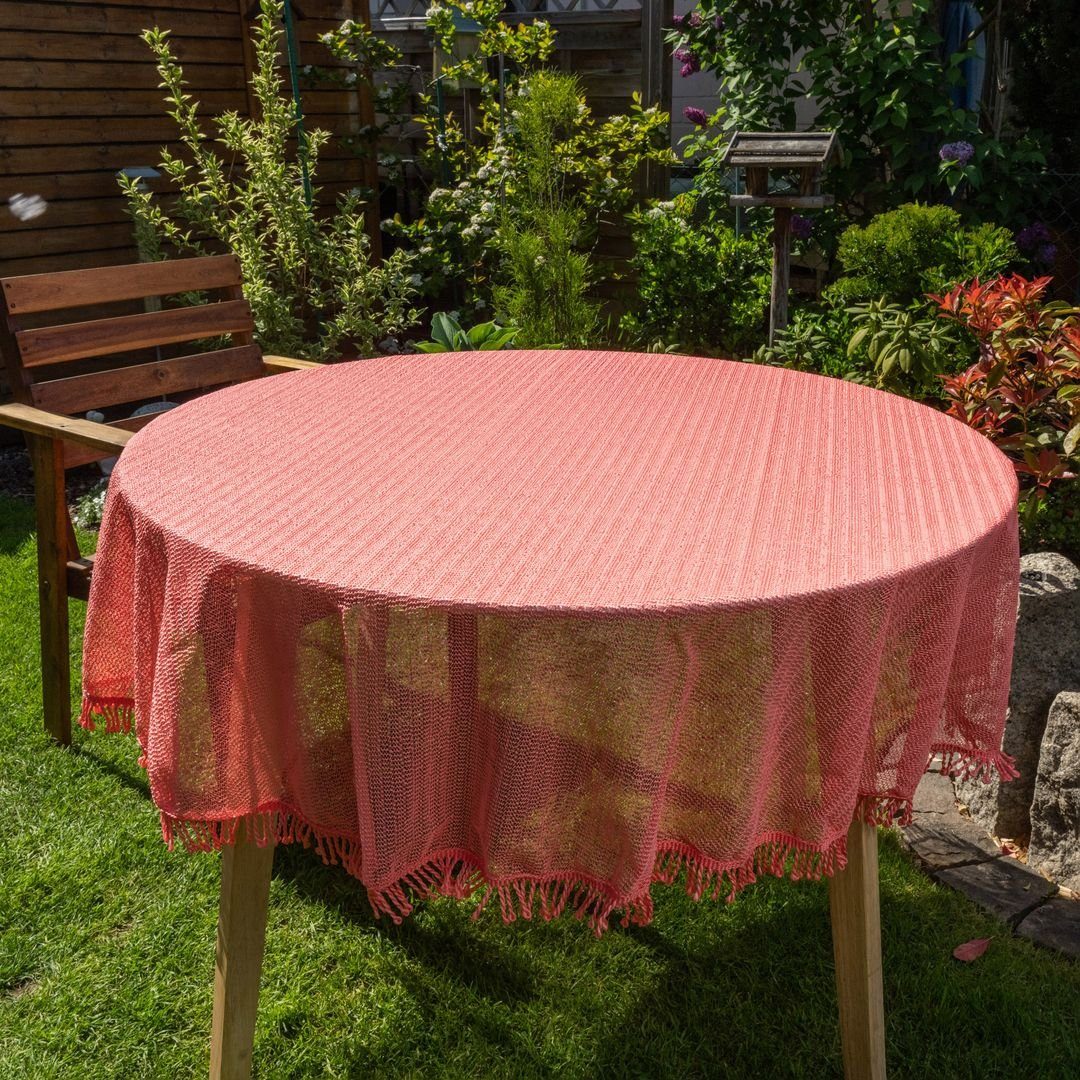 laro Tischdecke Gartentischdecke Wetterfest Rutschfest Rund günstig online kaufen