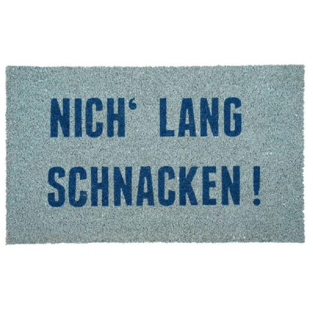 Fußmatte Fußmatte Fraze Nich lang Schnacken Aqua (45x75cm), PAD