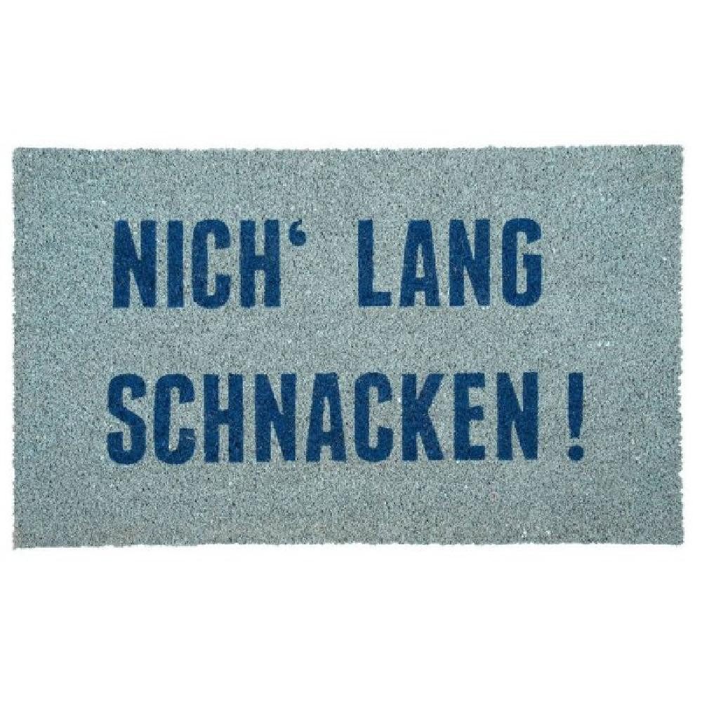 PAD Fußmatte Fußmatte Fraze Nich lang Schnacken Aqua (45x75cm)