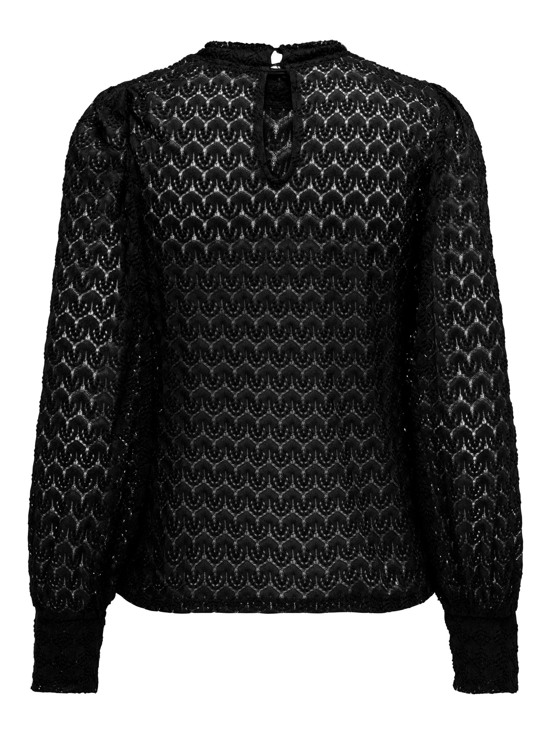 JDY Spitzenshirt JDYAVERY L/S LACE TOP JRS NOOS