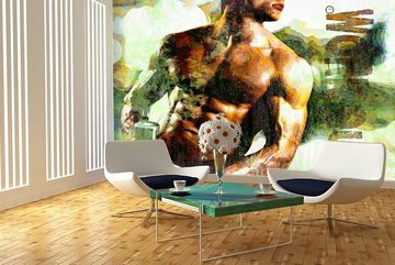 WandbilderXXL Fototapete Workout, glatt, Retro, Vliestapete, hochwertiger Digitaldruck, in verschiedenen Größen