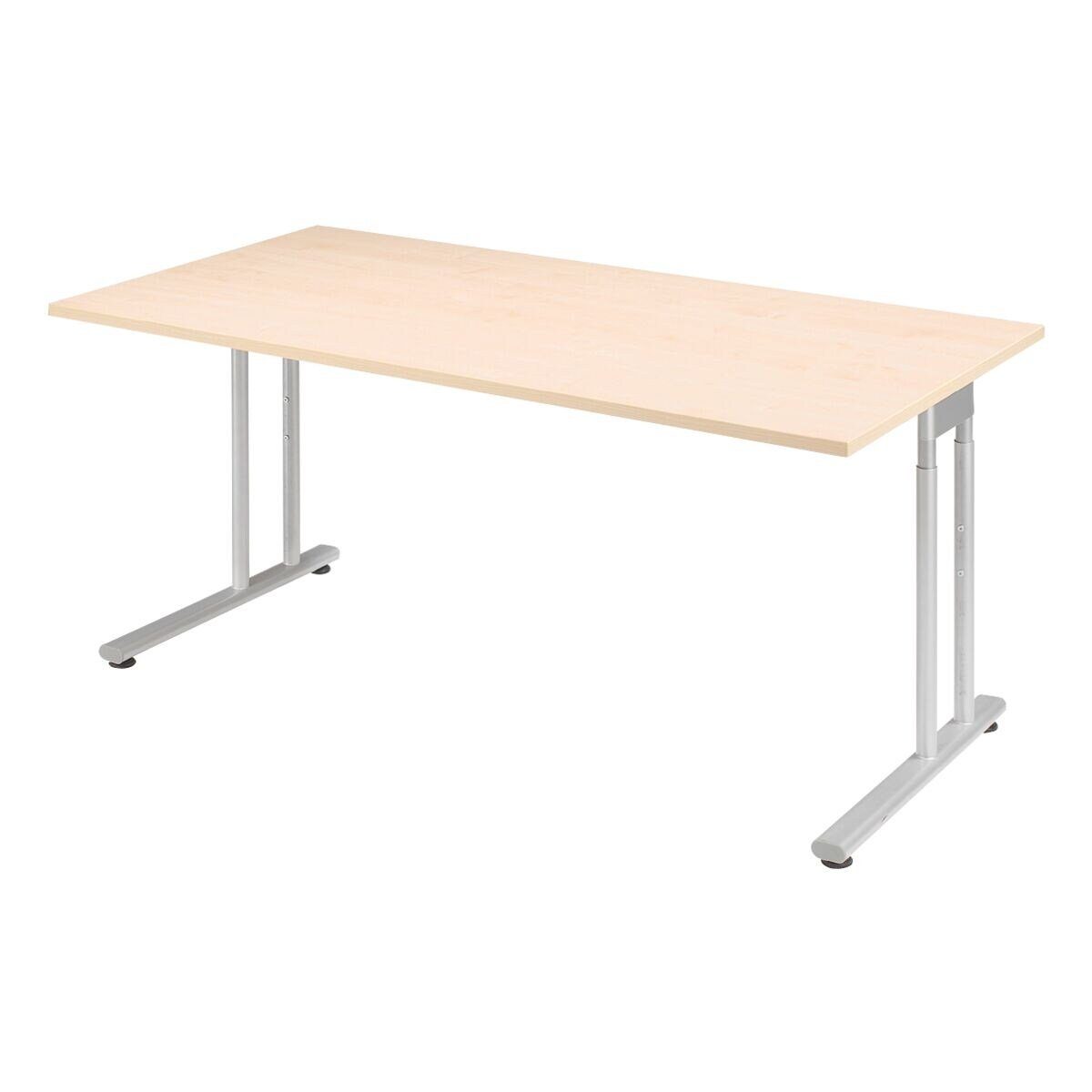 geramöbel Schreibtisch Lissabon, Metalltraverse für hohe Stabilität und Kabelführung