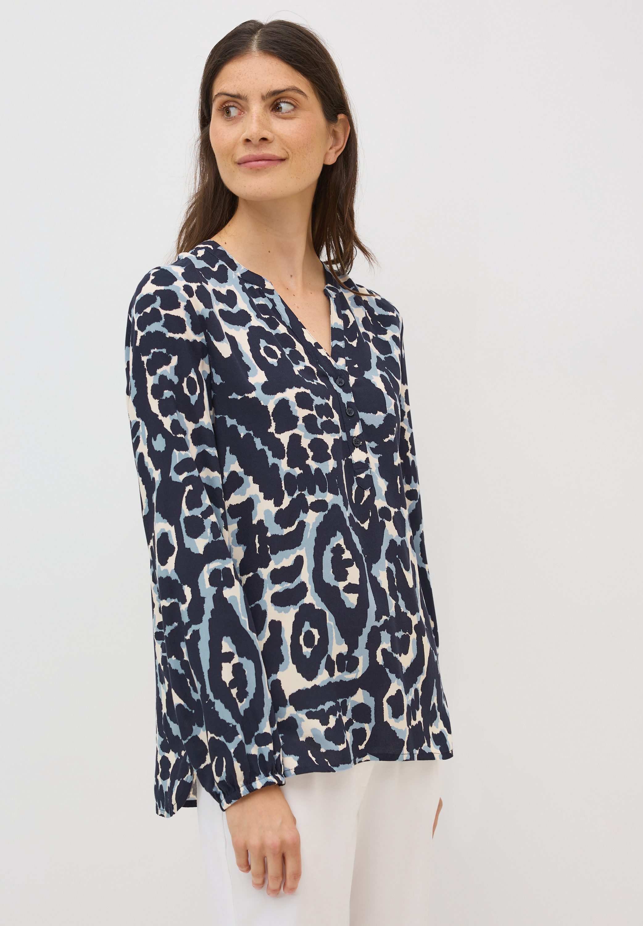 CECIL Langarmbluse mit All-Over Print