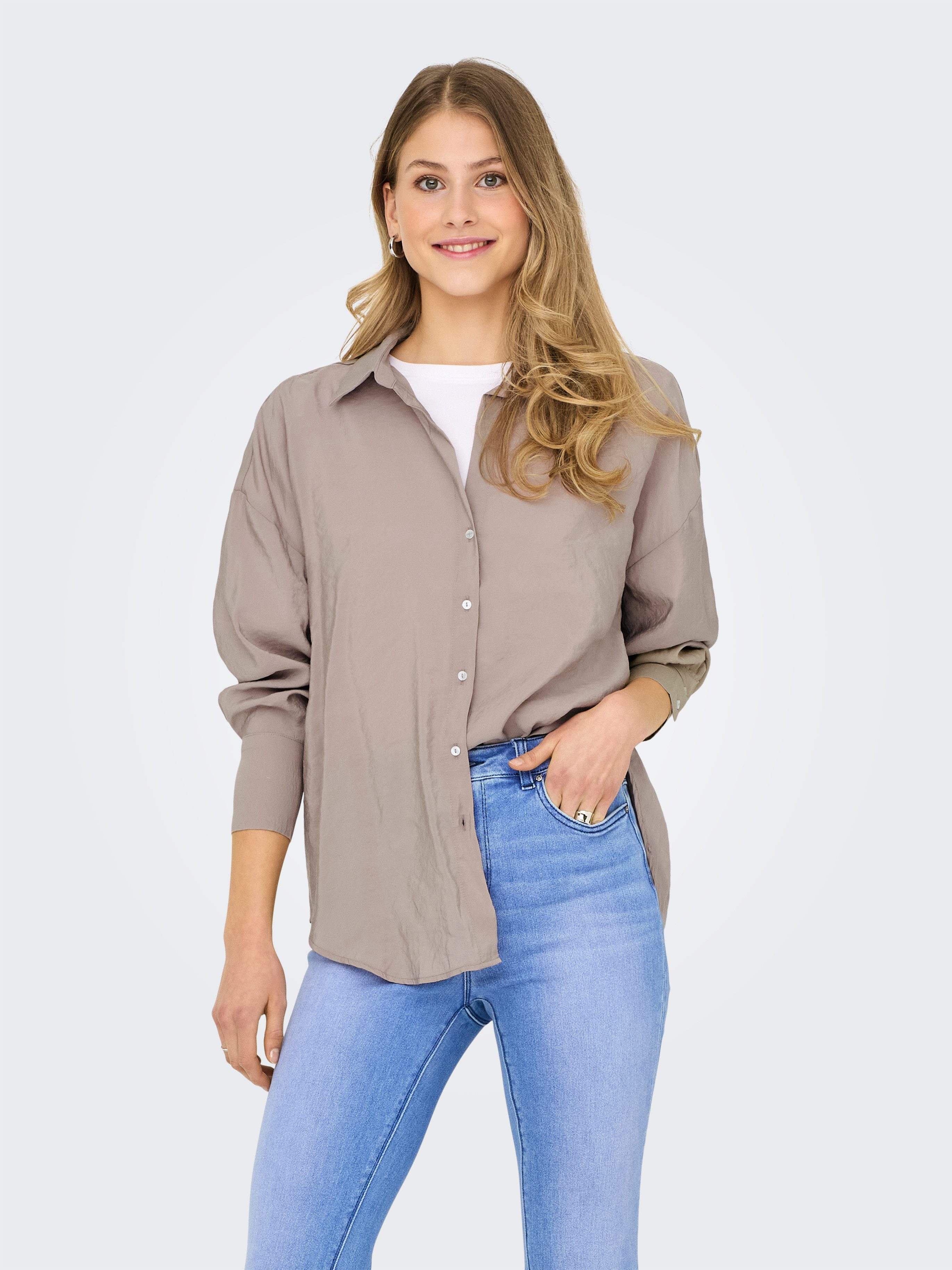 Hemdbluse ONLZAZIMA L/S LOOSE SHIRT WVN NOOS