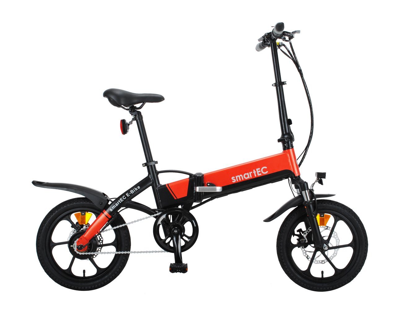 smartEC E-Bike Klapprad Camp-Mini, Ohne Schaltung, Hinterrad-Nabenmotor, 281,00 Wh, Klapprad Li-Ion-Akku 36V/7,8AH Fahrunterstützung 25 km/h Anfahrhilfe