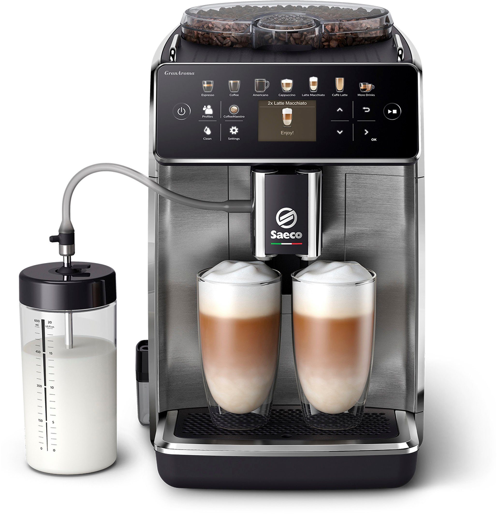 16 individuelle Saeco SM6585/00, Personalisierung: Kaffeevollautomat Kaffeespezialitäten GranAroma CoffeeMaestro,