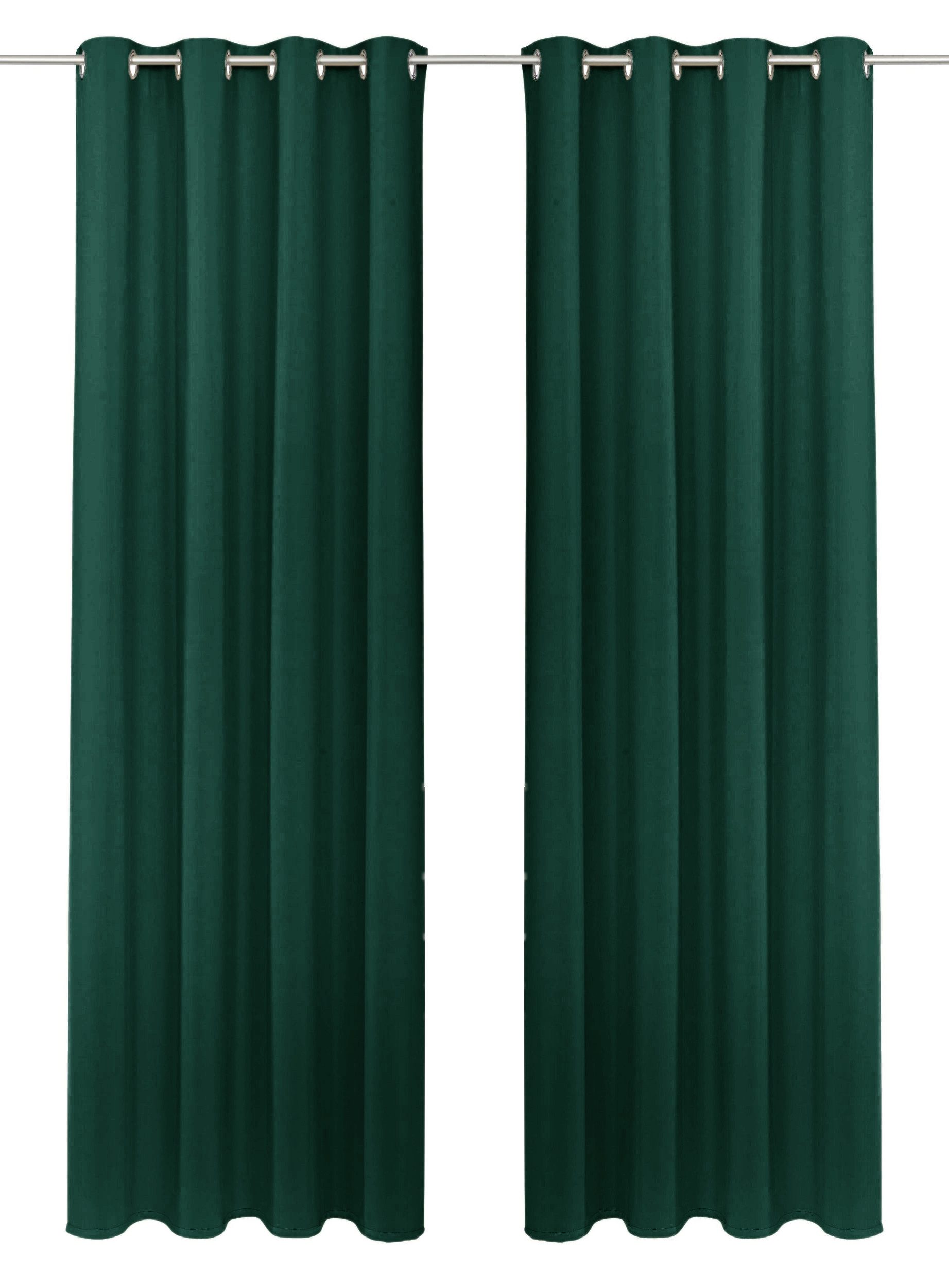 OTTO home Vorhang SOLA mit Ösen, 1er & 2 er Pack, blickdicht/verdunkelnd, Topseller! (1 St), Ösen, verdunkelnd, Polyester, blickdicht, Ösen-Aufhängung, wärmeabw – Bild 2 von 5