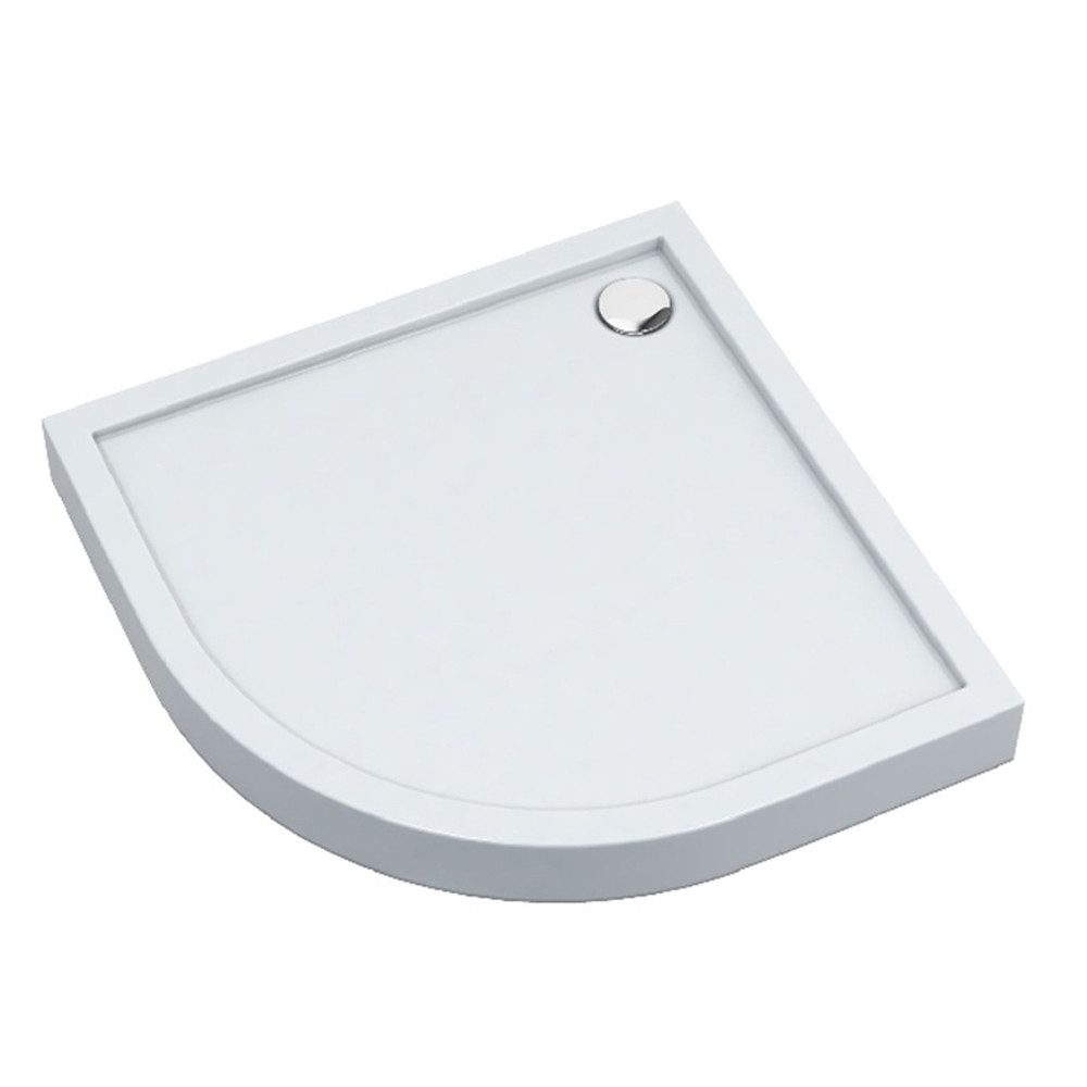 Aquabad® Duschwanne ULTIMA, Viertelkreis, Acryl, 1-St., Duschwanne, 80x80 cm