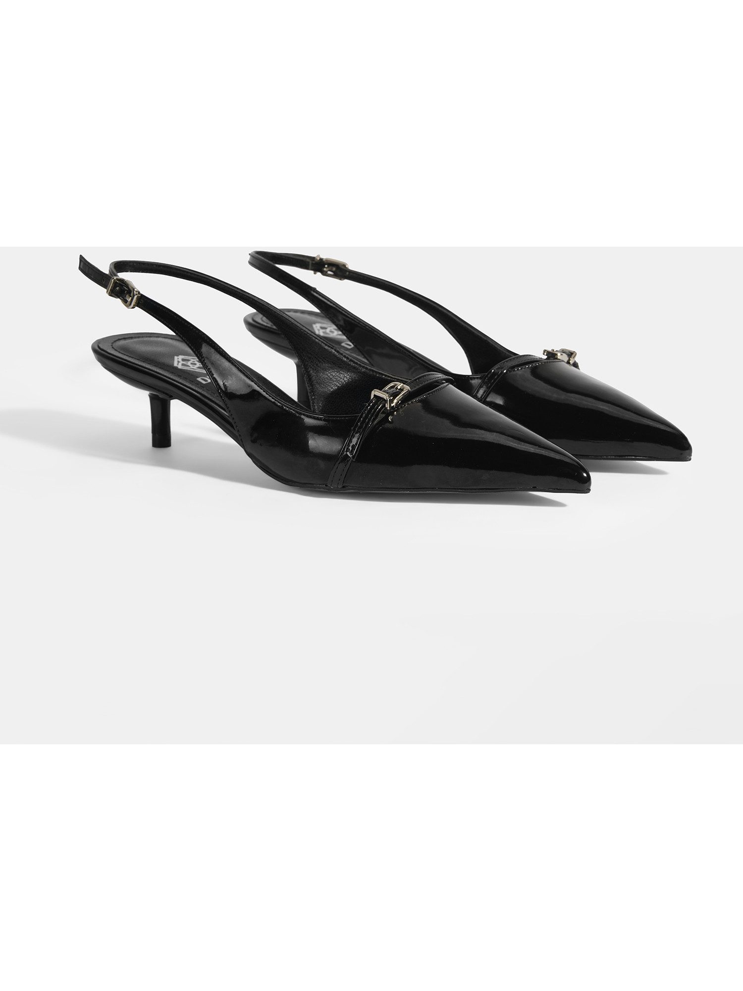 Desa DESA Damen-Schuhe aus Synthetikmaterial mit spitzer Zehenpartie und 5 Pumps